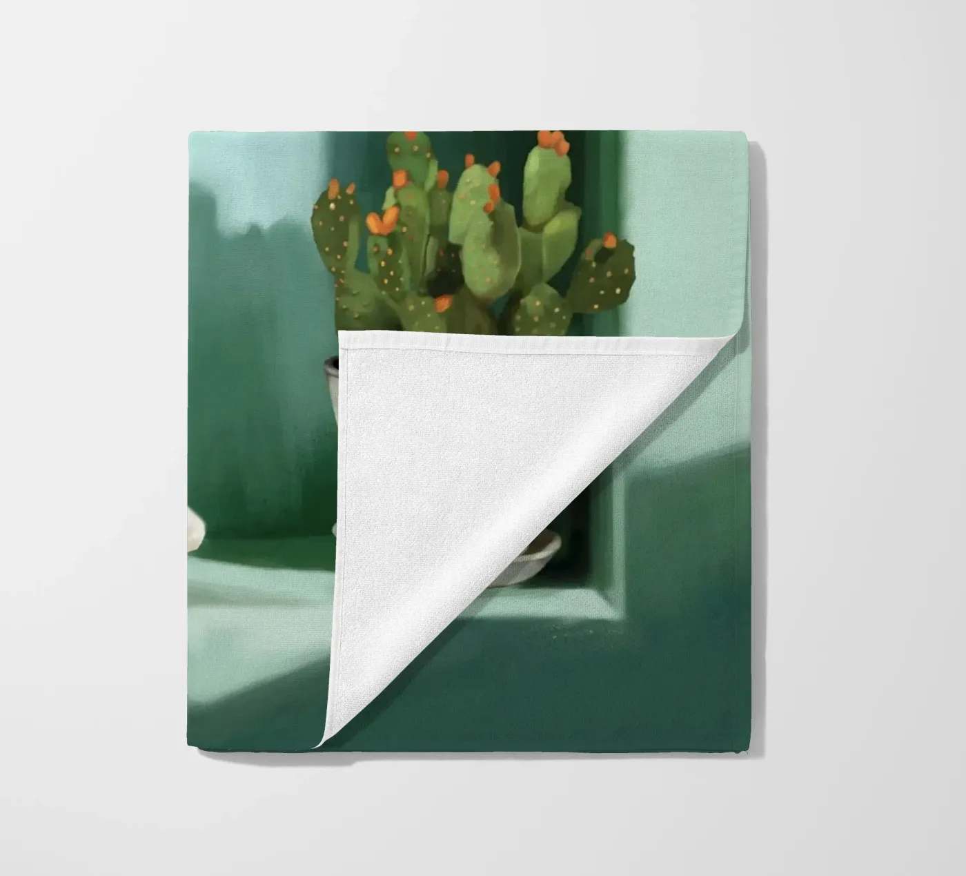 Emerald Tranquility beach towel by Verse