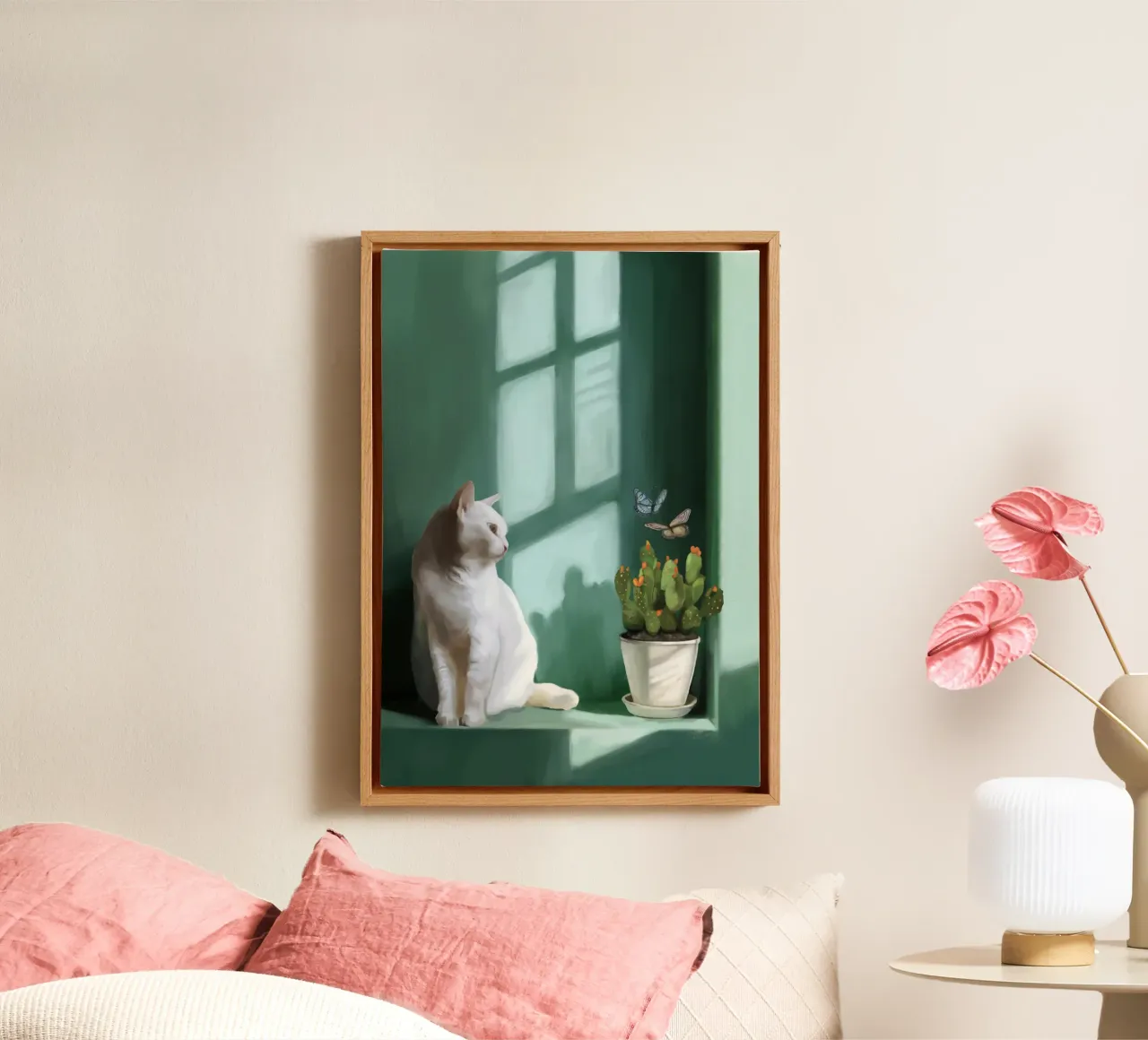 Smaragdgroene rust canvas van Verse