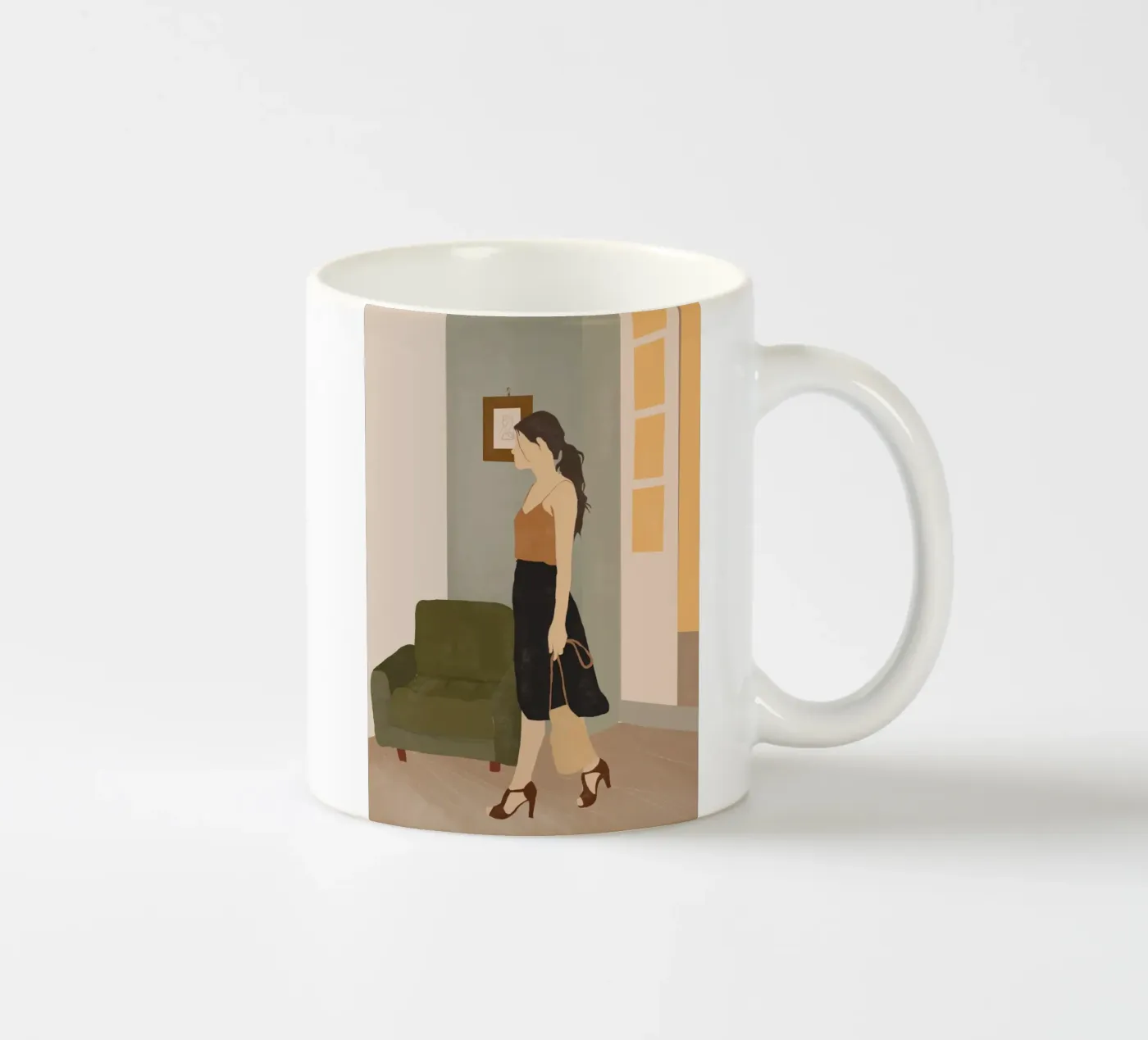 Step Out ceramic mug by LeaDArt