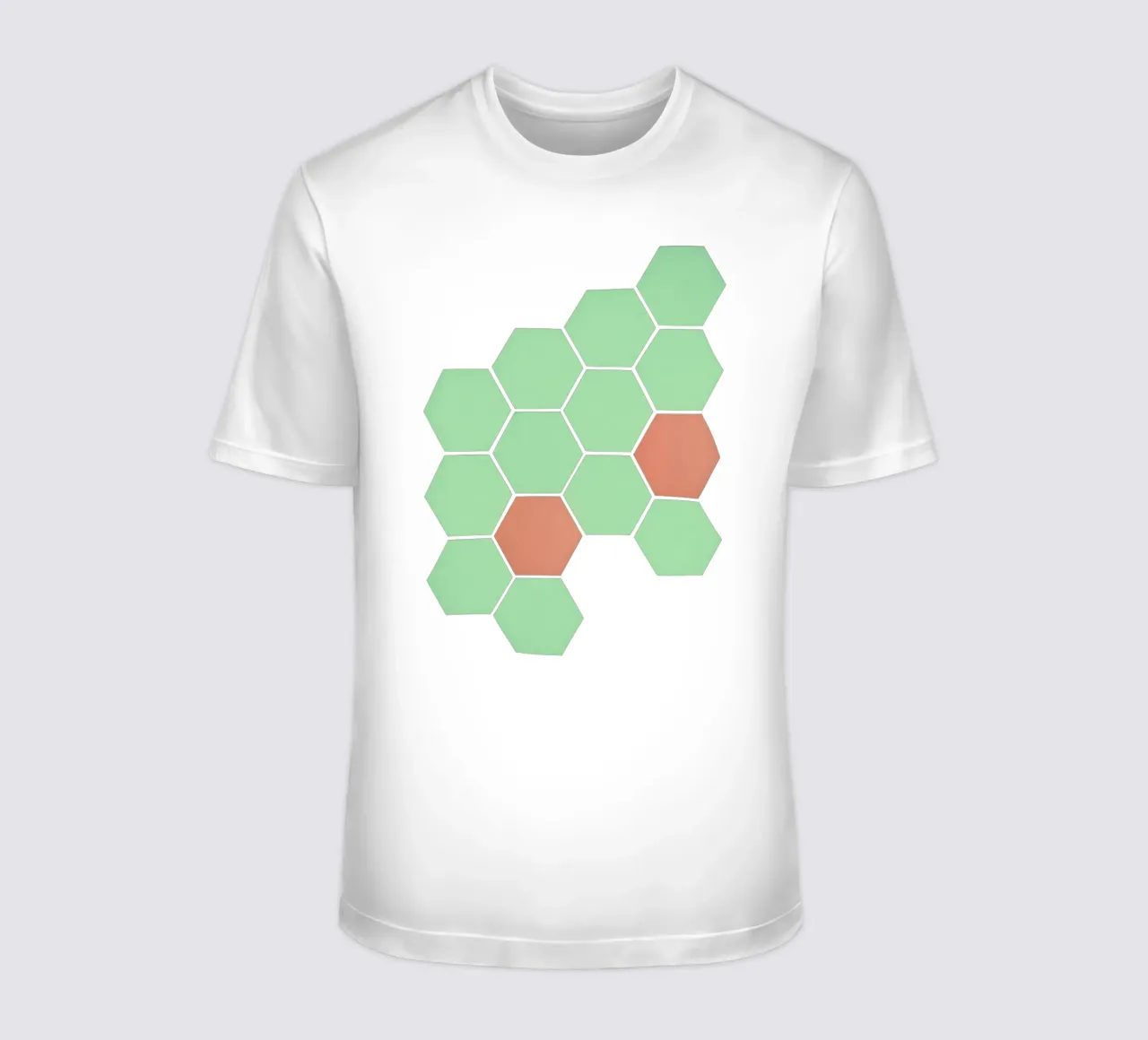 Mint Honeycomb t-shirt by Cassia Beck Collage