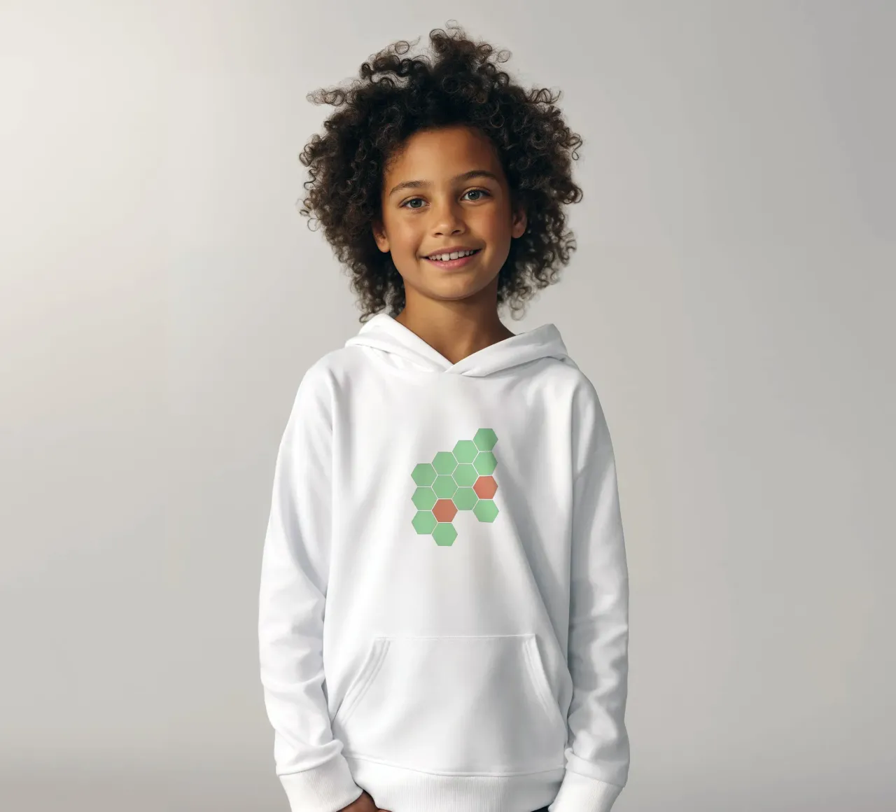 Minze Wabe Kinder Hoodie von Cassia Beck Collage