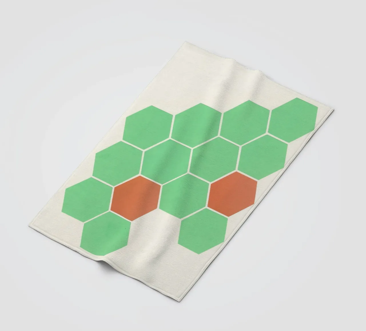 Mint Honeycomb fleece blanket by Cassia Beck Collage