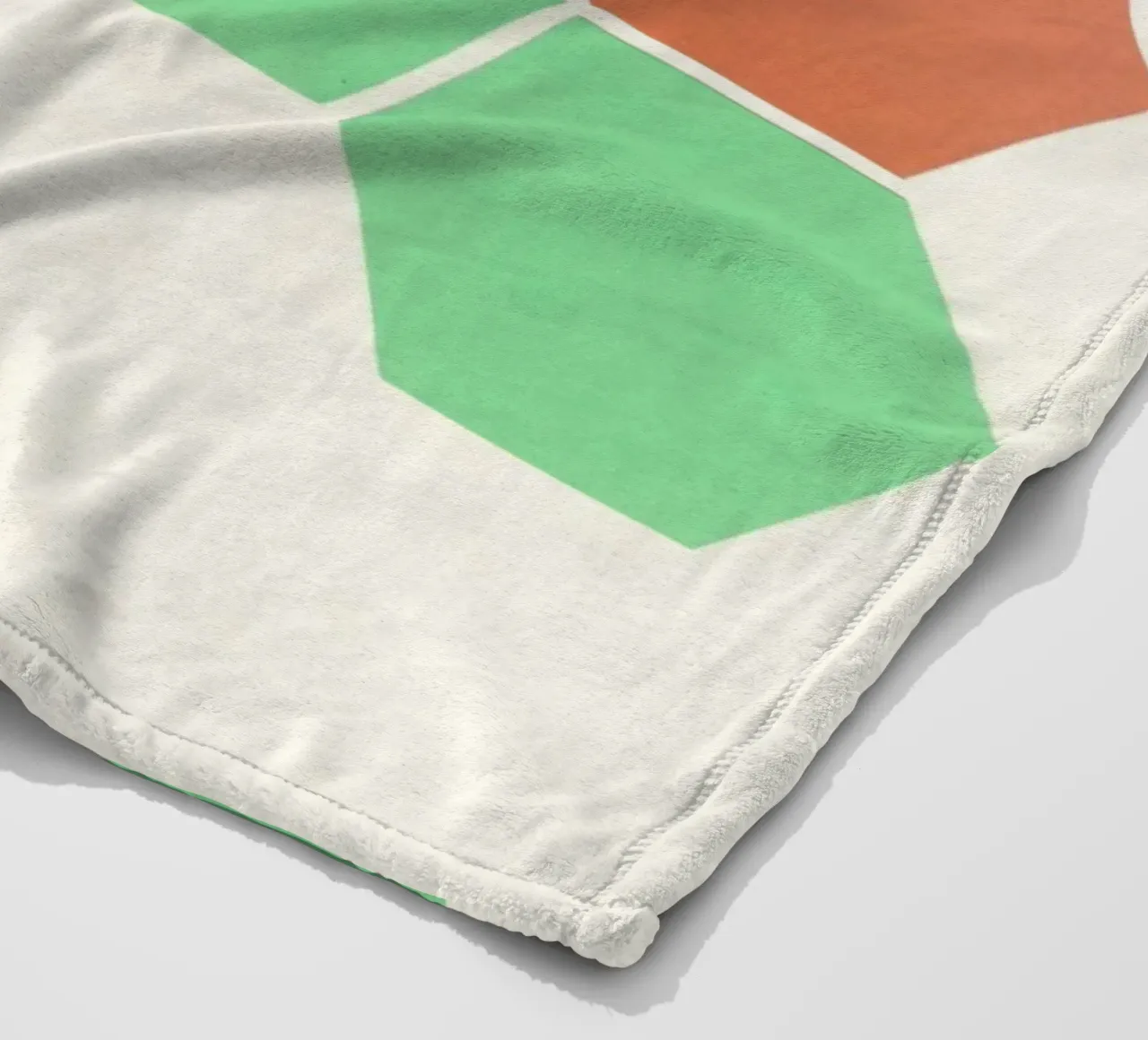 Mint Honeycomb fleece blanket by Cassia Beck Collage