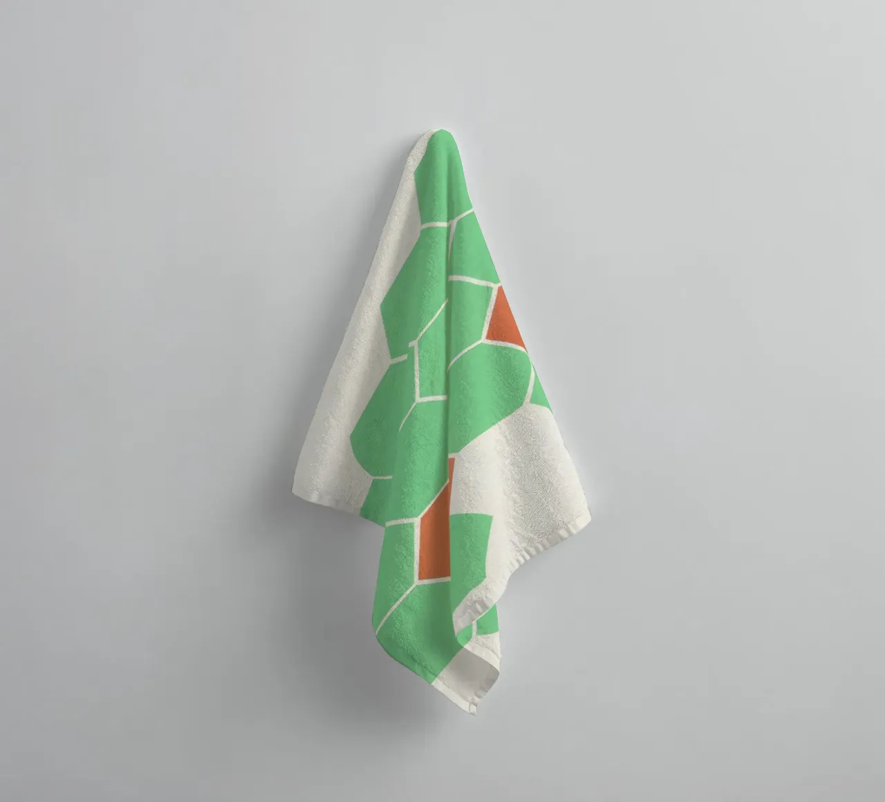Mint Honeycomb towel by Cassia Beck Collage