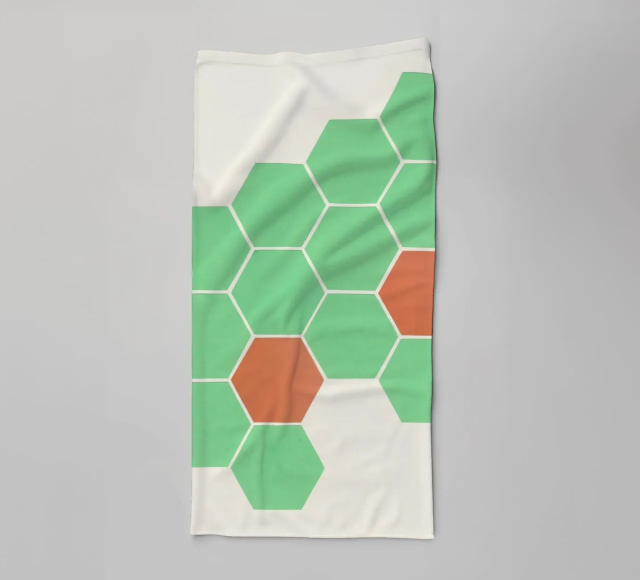 Mint Honeycomb towel by Cassia Beck Collage