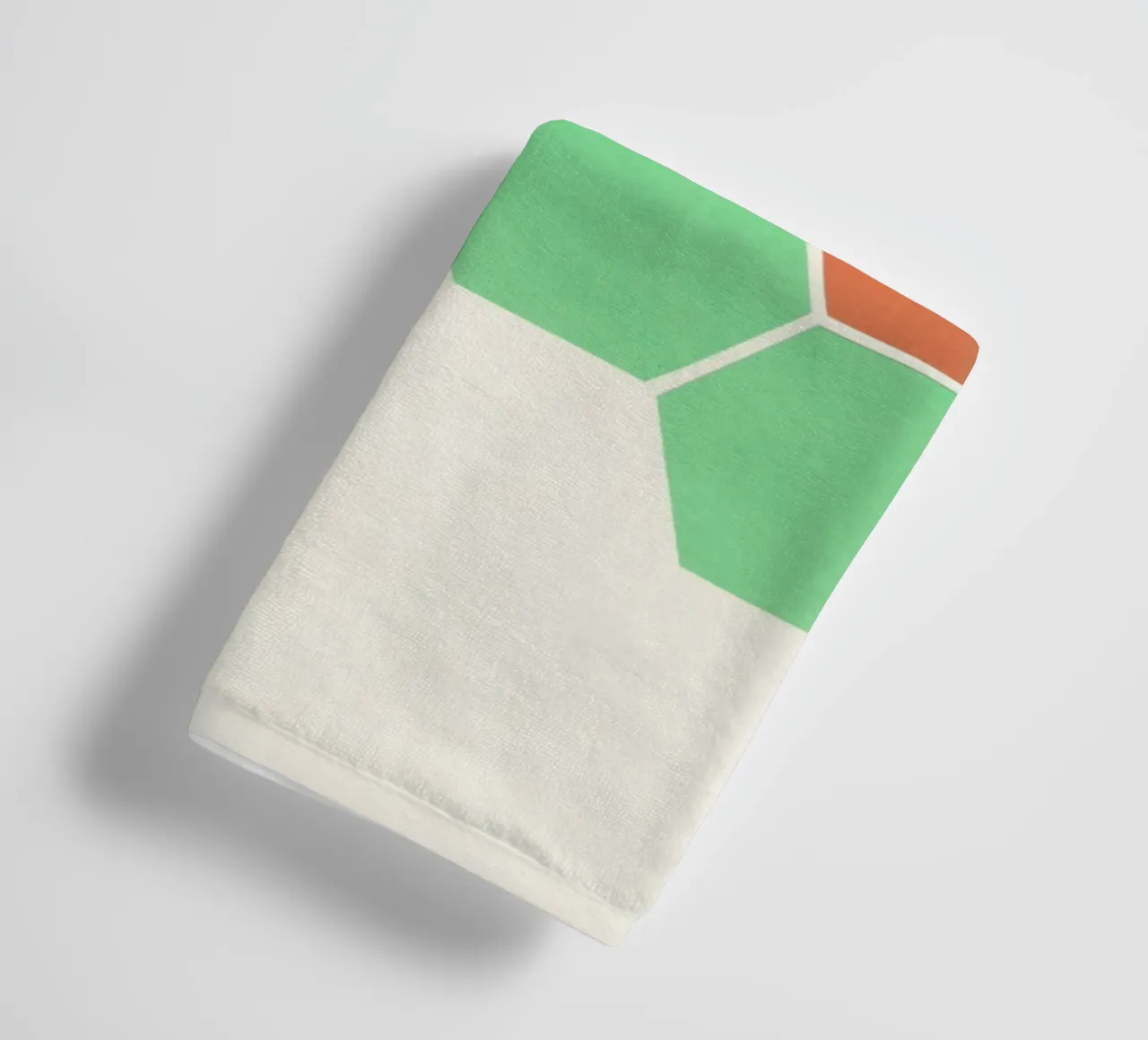 Mint Honeycomb towel by Cassia Beck Collage