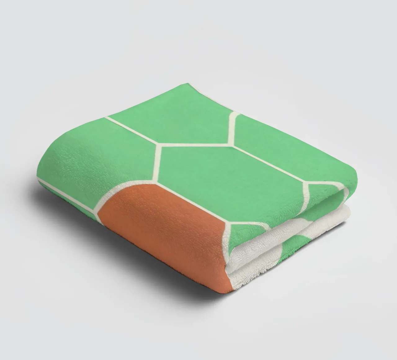 Mint Honeycomb towel by Cassia Beck Collage
