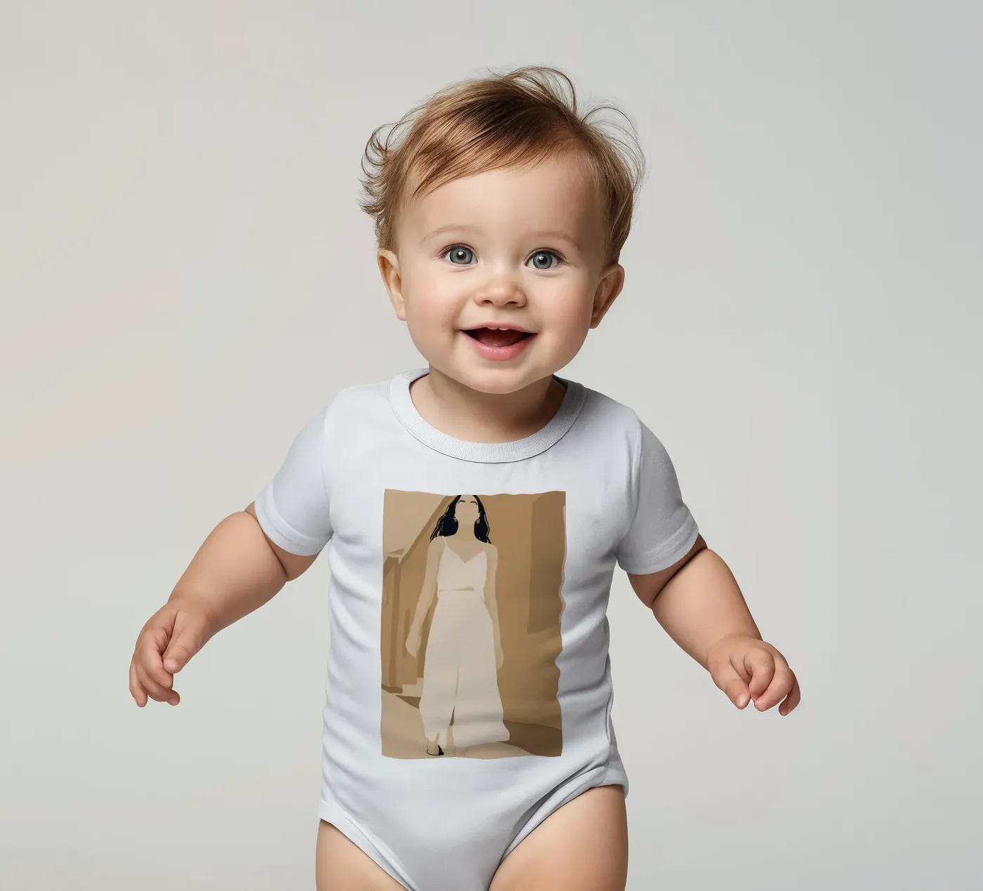 Passi di luce body neonato maniche corte da LeaDArt