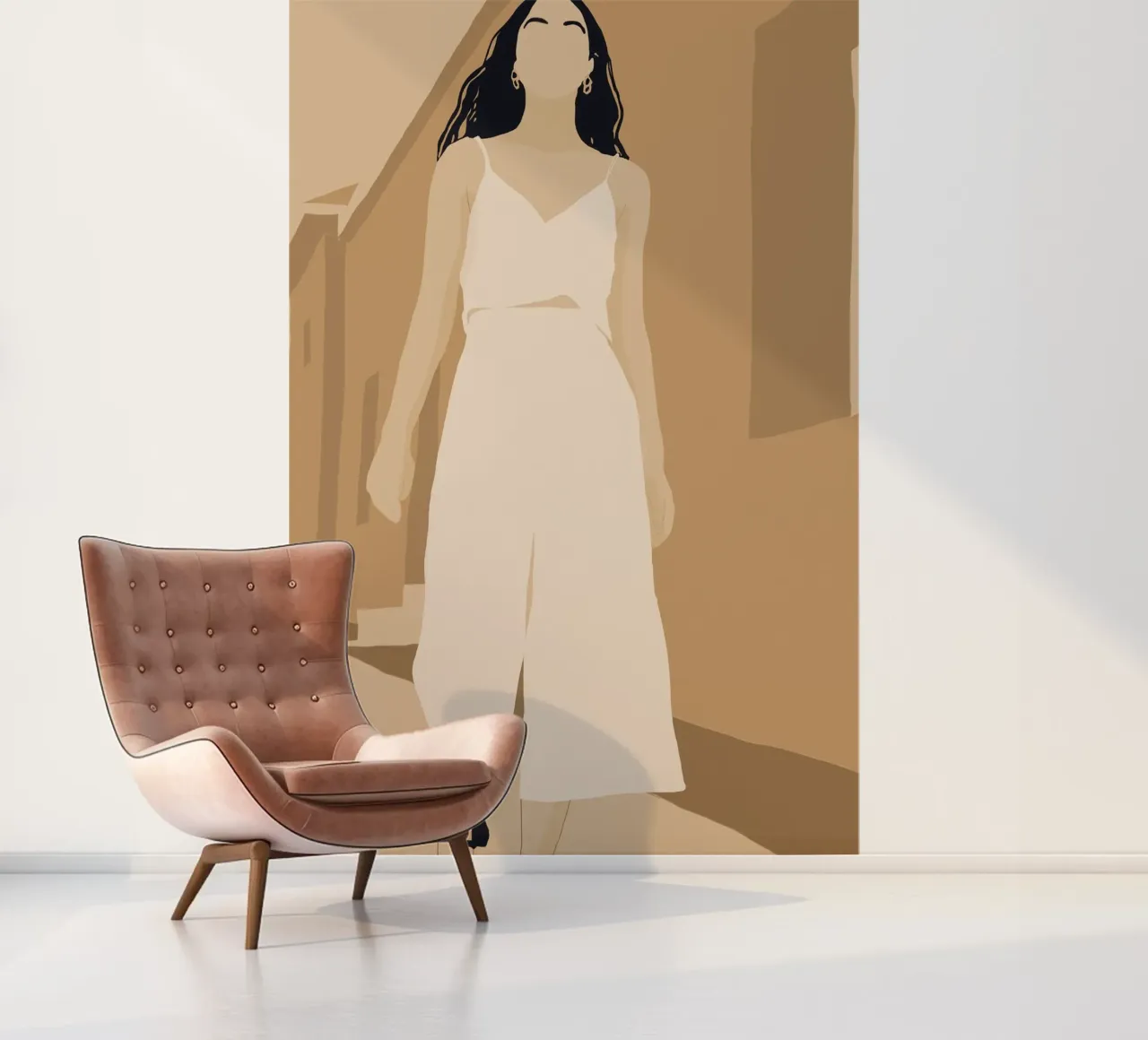 Lichte stappen fotobehang van LeaDArt