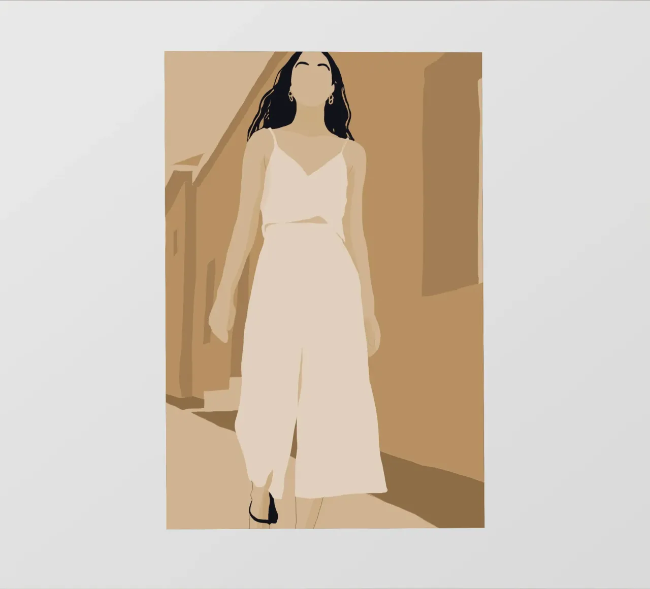 Lichte stappen fotobehang van LeaDArt