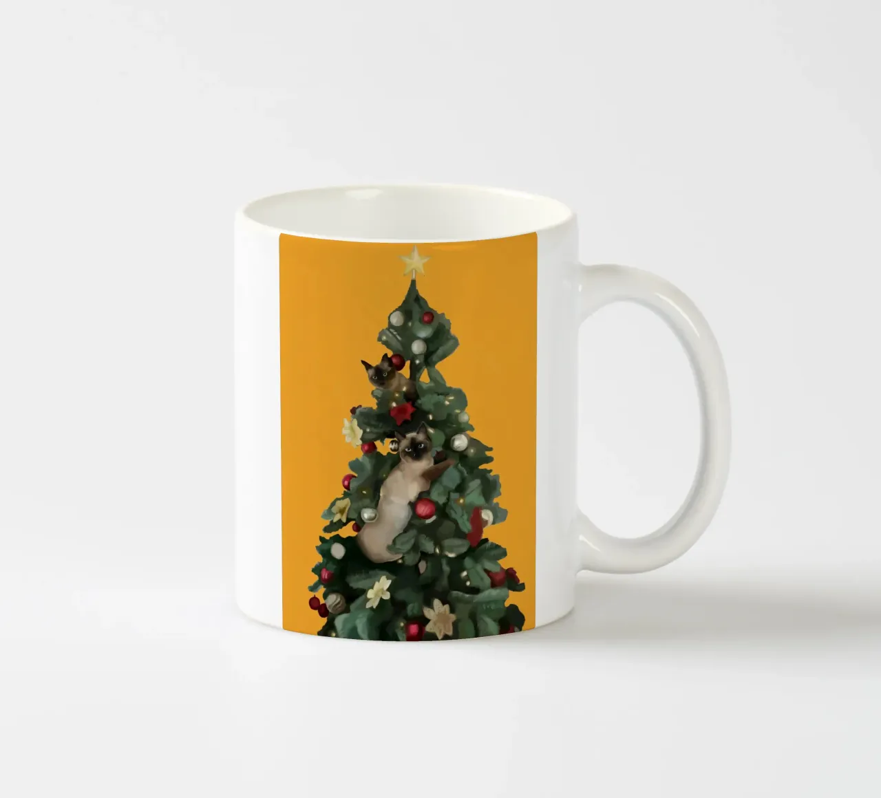 Feste feline tazza in ceramica da Verse