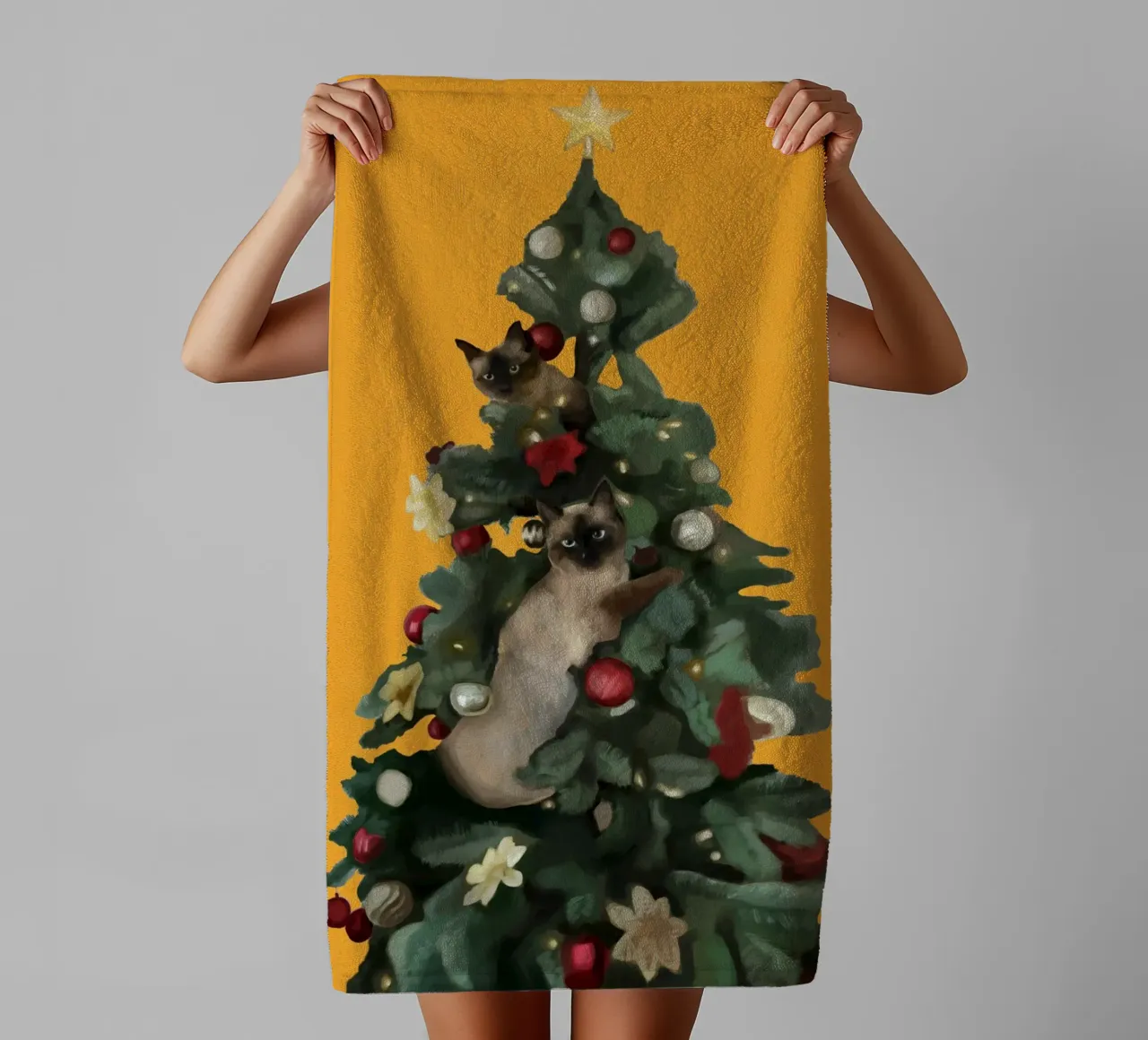 Feste feline asciugamano da bagno da Verse