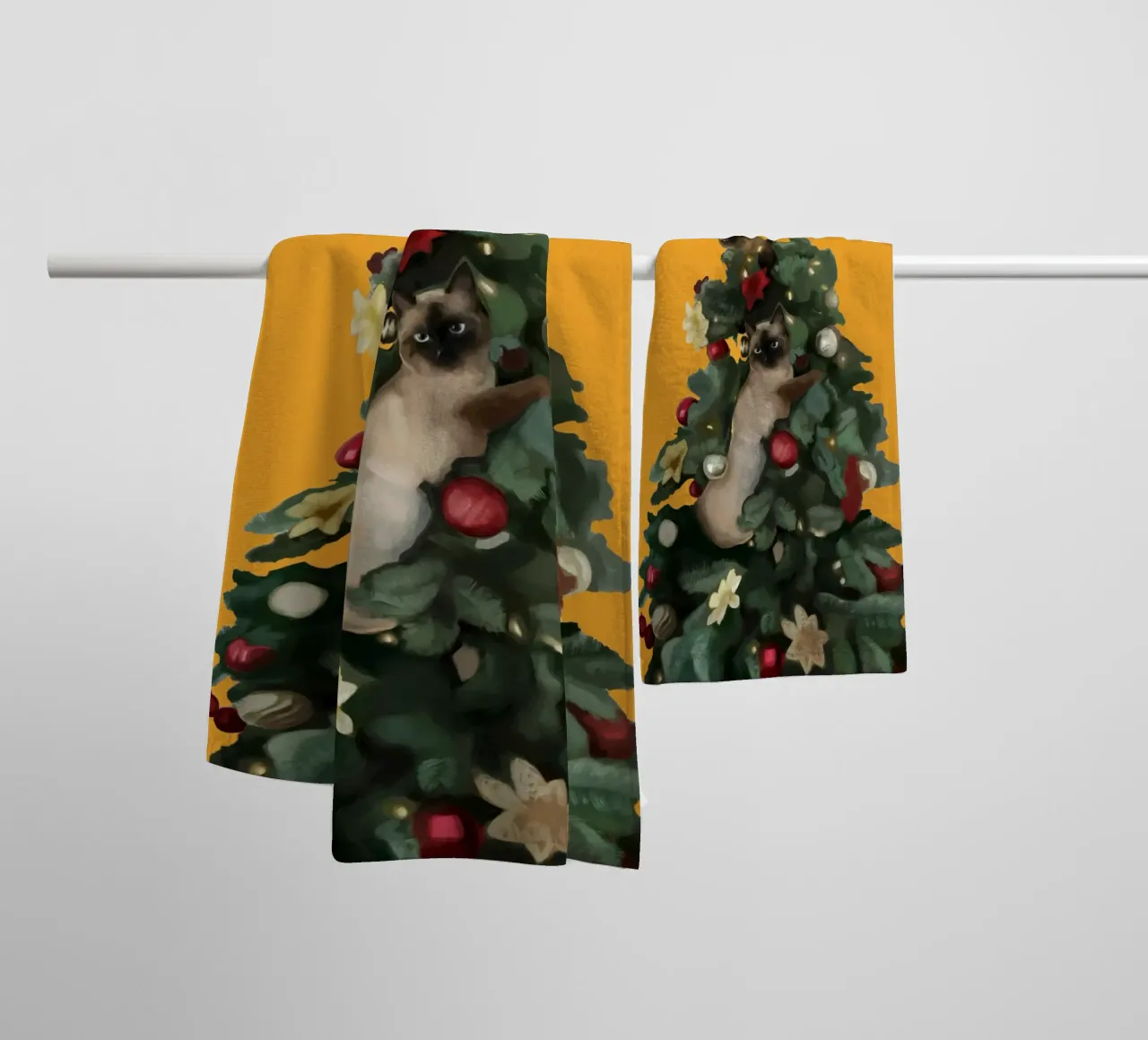 Feste feline asciugamano da bagno da Verse