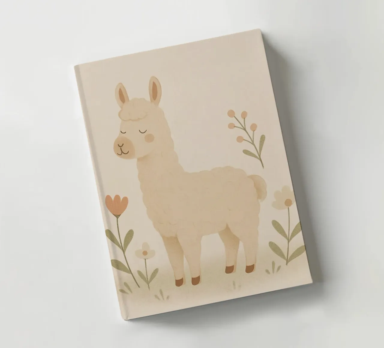 Llama Soft Pastel notebook by Attaboy Dsgn
