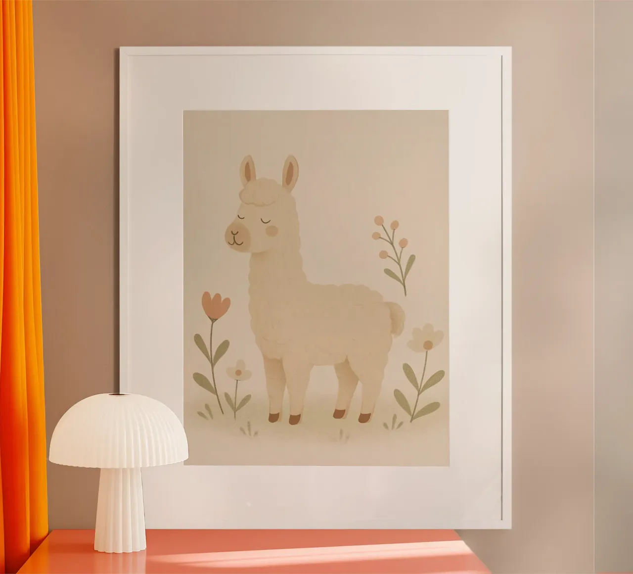 Llama Soft Pastel carta hahnemühle da Attaboy Dsgn