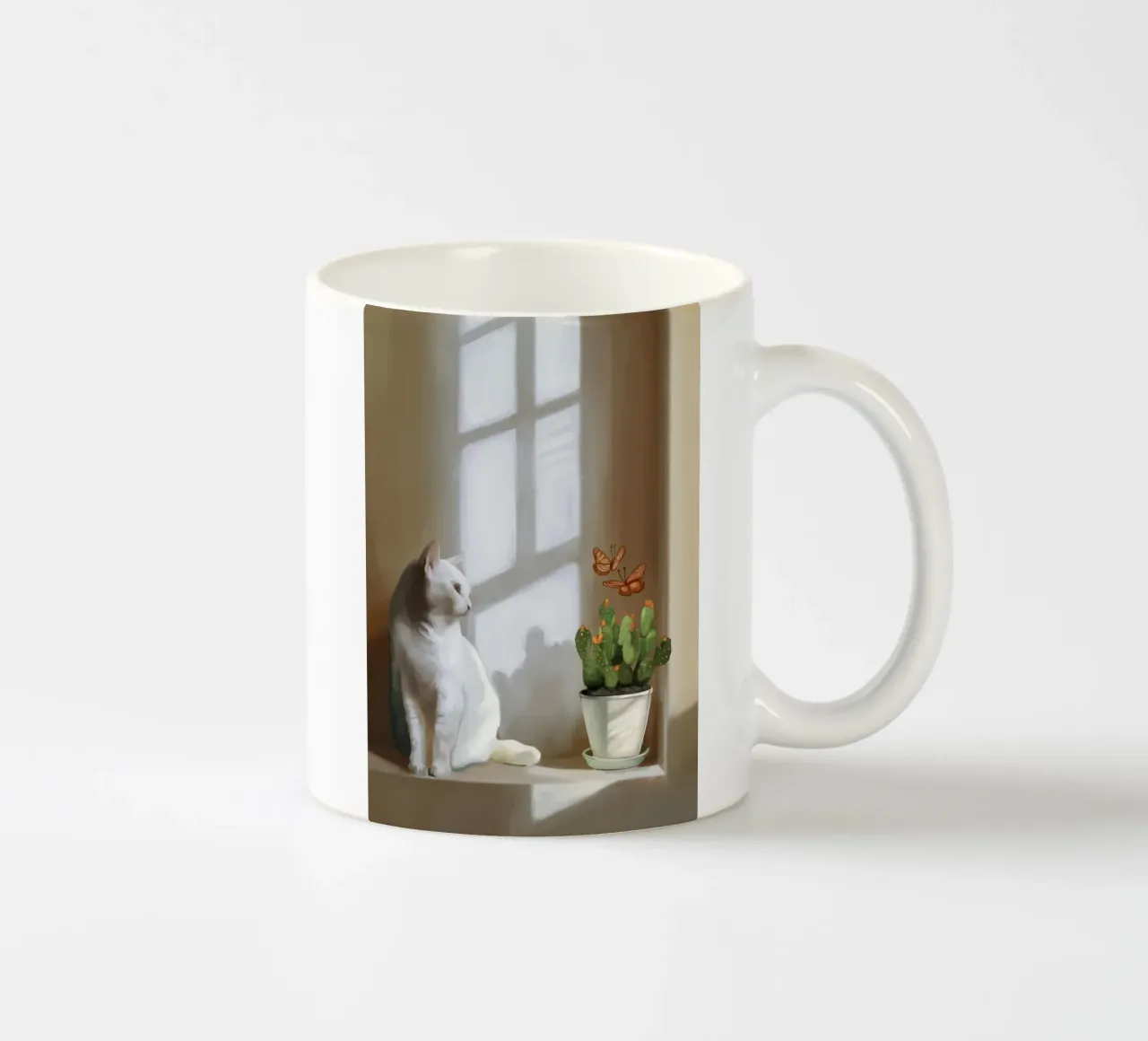 Armonia nella luce del mattino tazza in ceramica da Verse