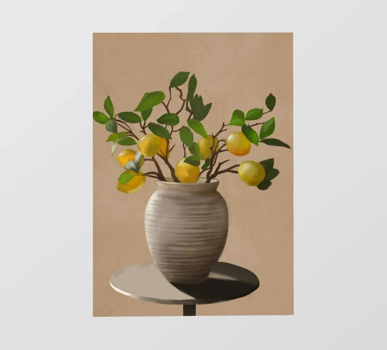 Citroenen fotobehang van Verse