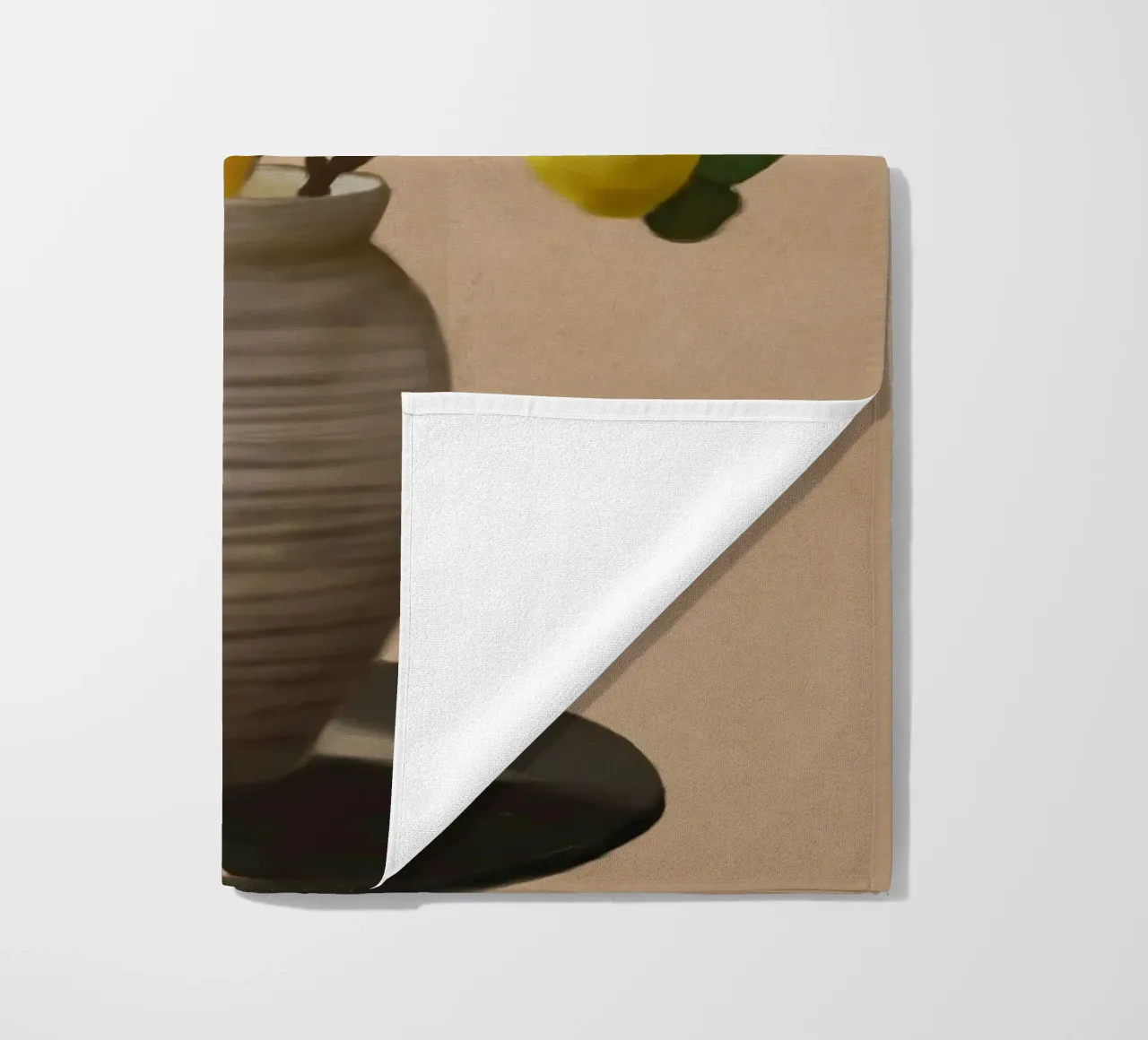 Lemons beach towel by Verse