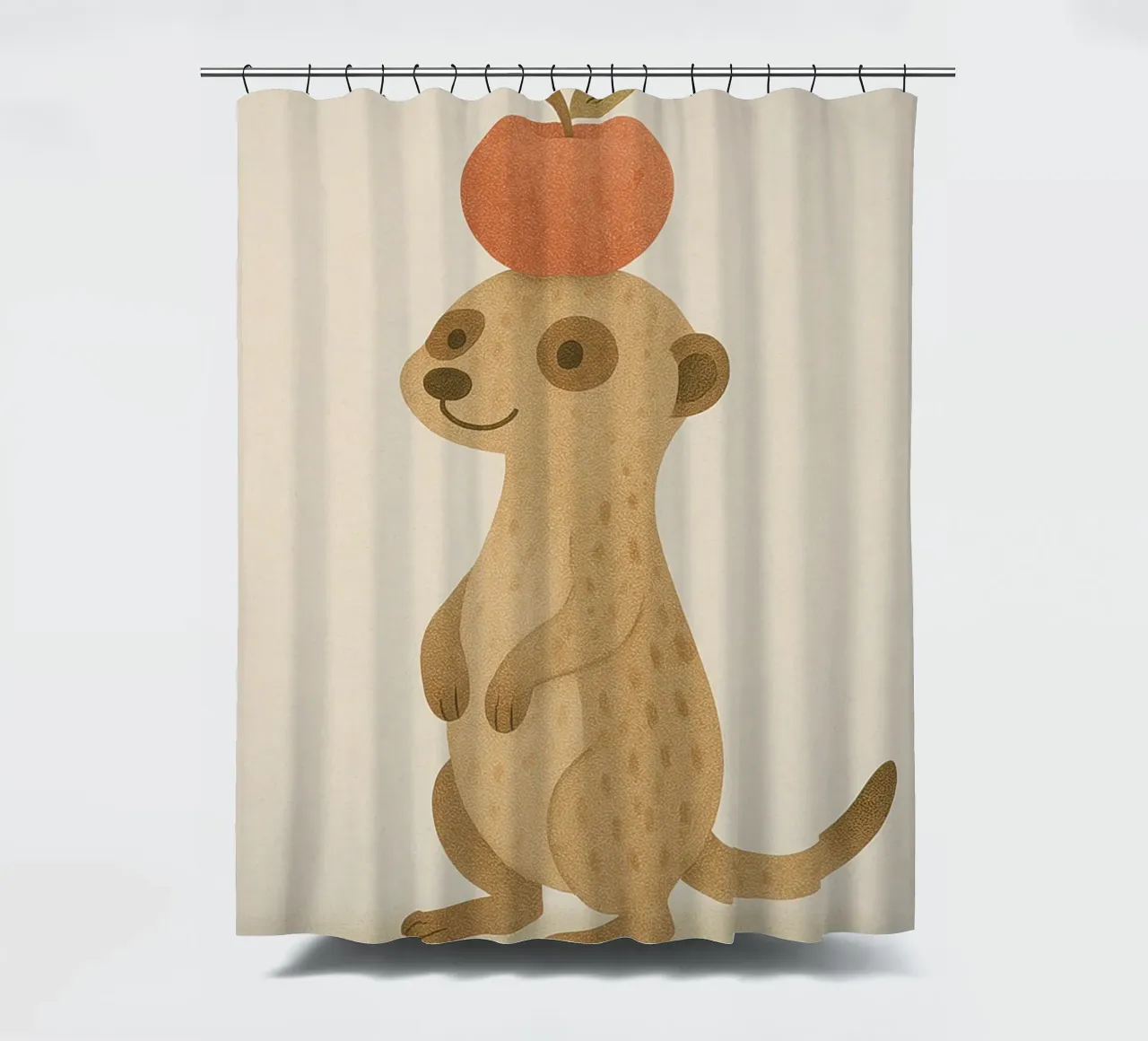 Cute Meerkat douchegordijn van Attaboy Dsgn