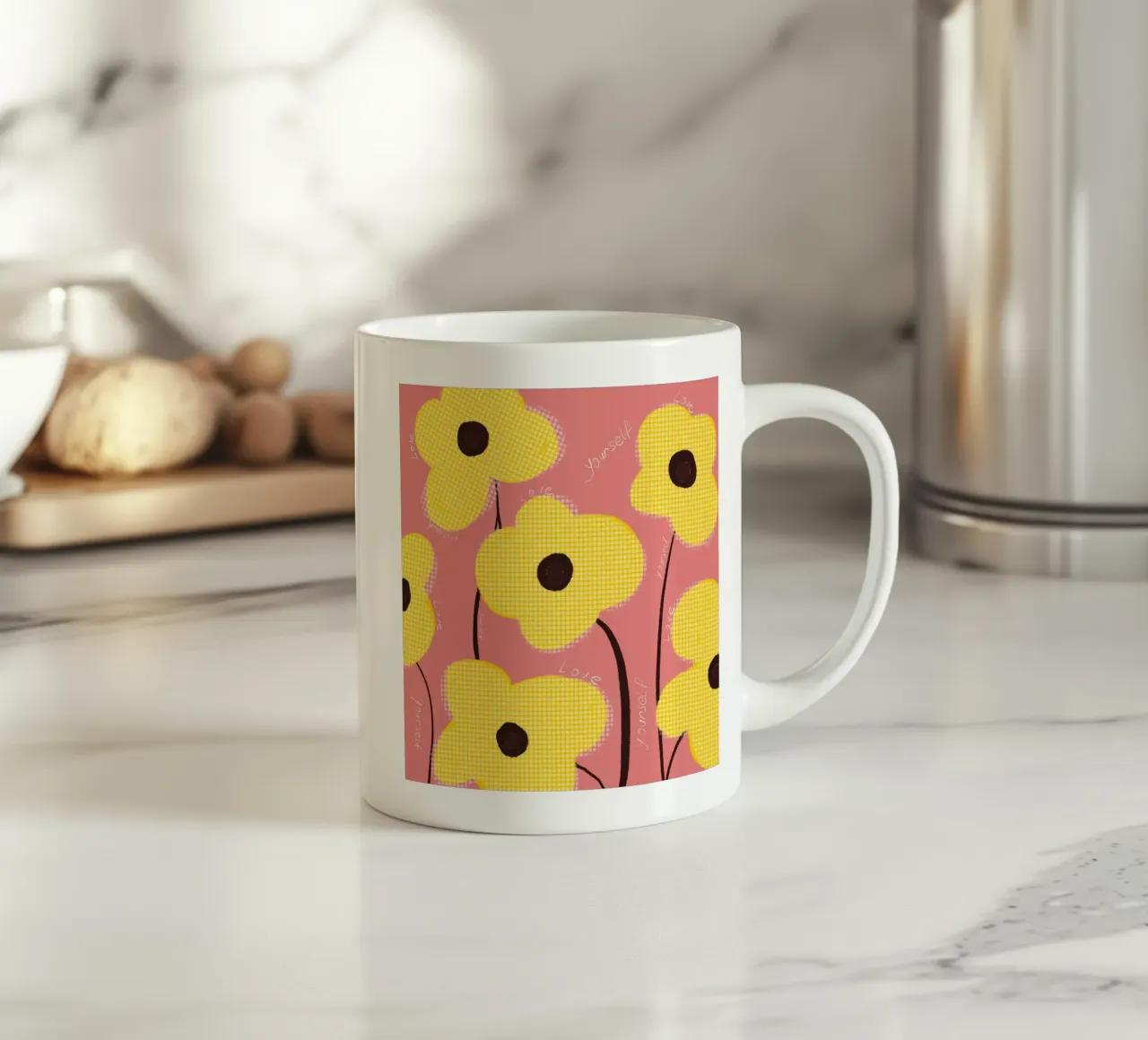 L'amore per se stessi fiorisce II tazza in ceramica da LeaDArt