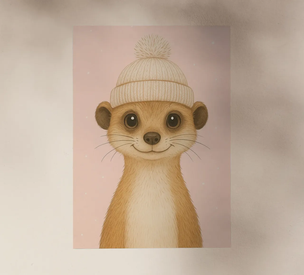 Meerkat in Beanie Cap pellicola backlit da Attaboy Dsgn