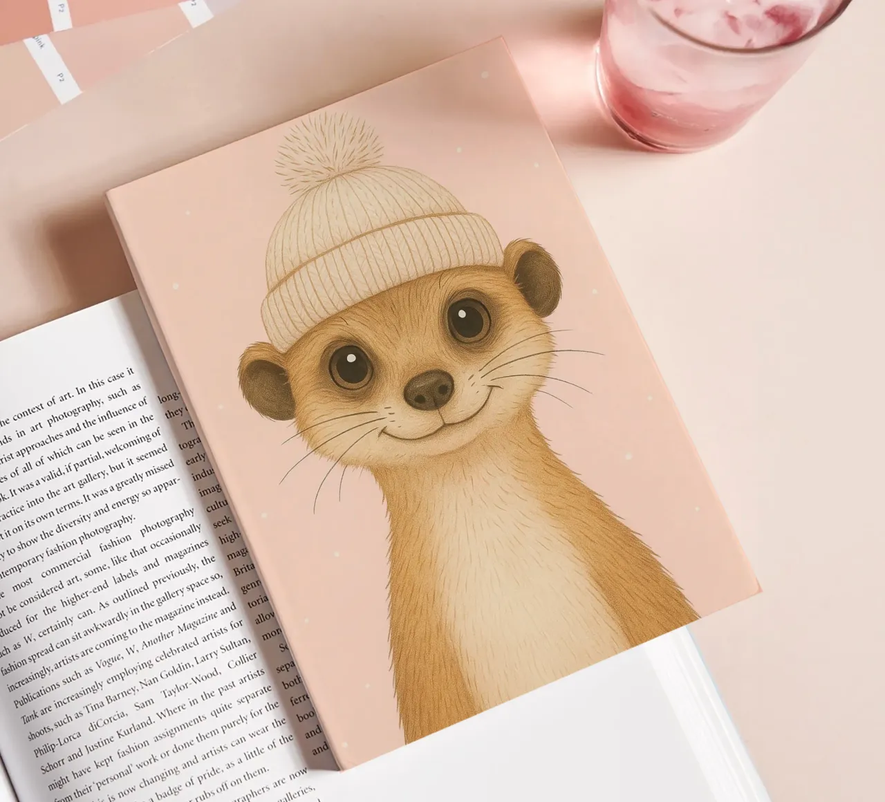 Meerkat in Beanie Cap diario da Attaboy Dsgn