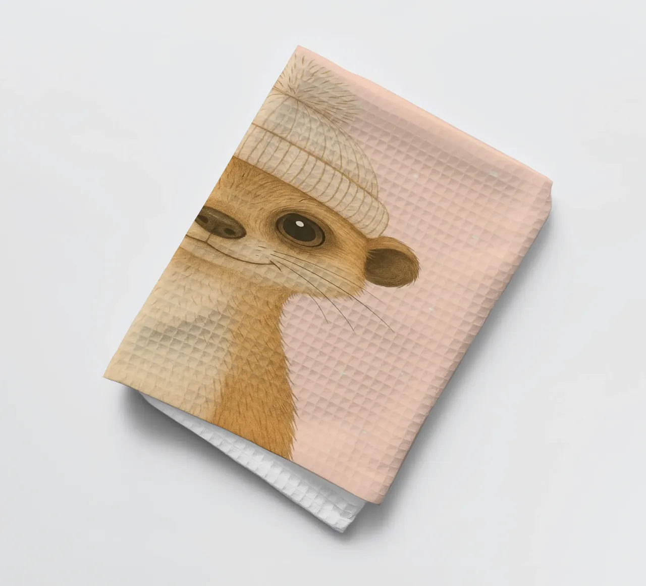 Meerkat in Beanie Cap canovaccio da cucina da Attaboy Dsgn