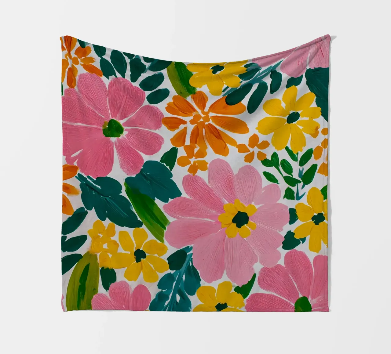 Fiori colorati coperta in pile da IamHomeStudio