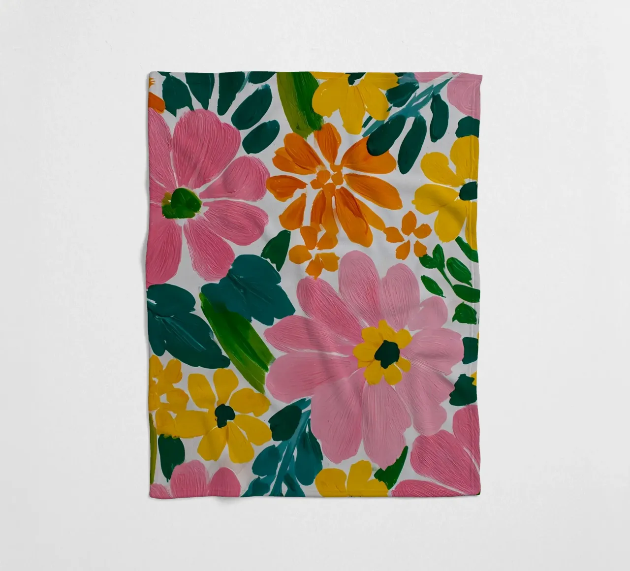 Fiori colorati coperta in pile da IamHomeStudio