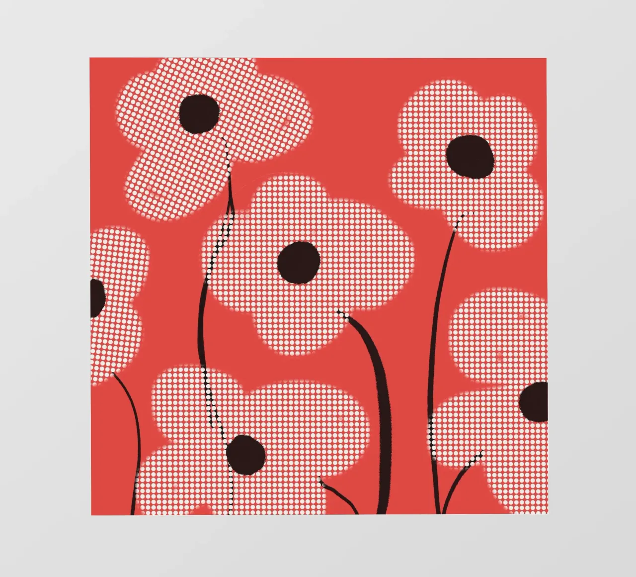 Audace in fiore telo in pvc da LeaDArt