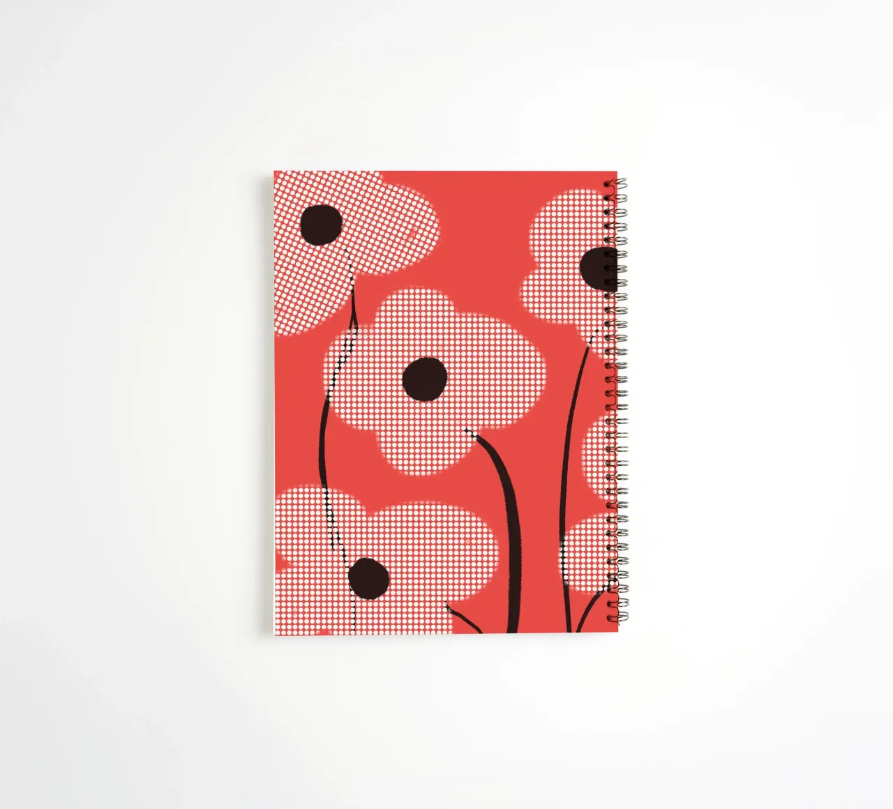 Bold in Bloom spiral notebook by LeaDArt
