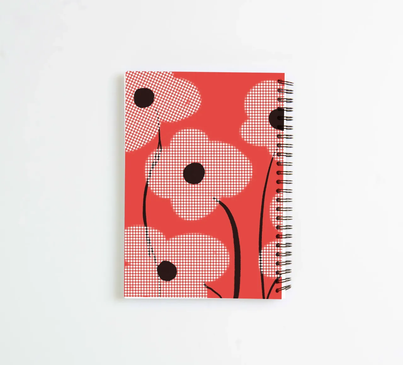 Bold in Bloom spiral notebook by LeaDArt
