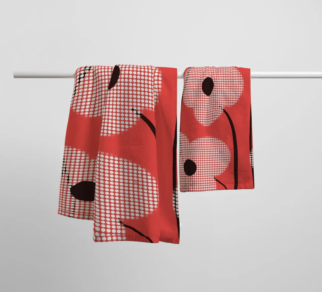 Audace in fiore asciugamano da bagno da LeaDArt