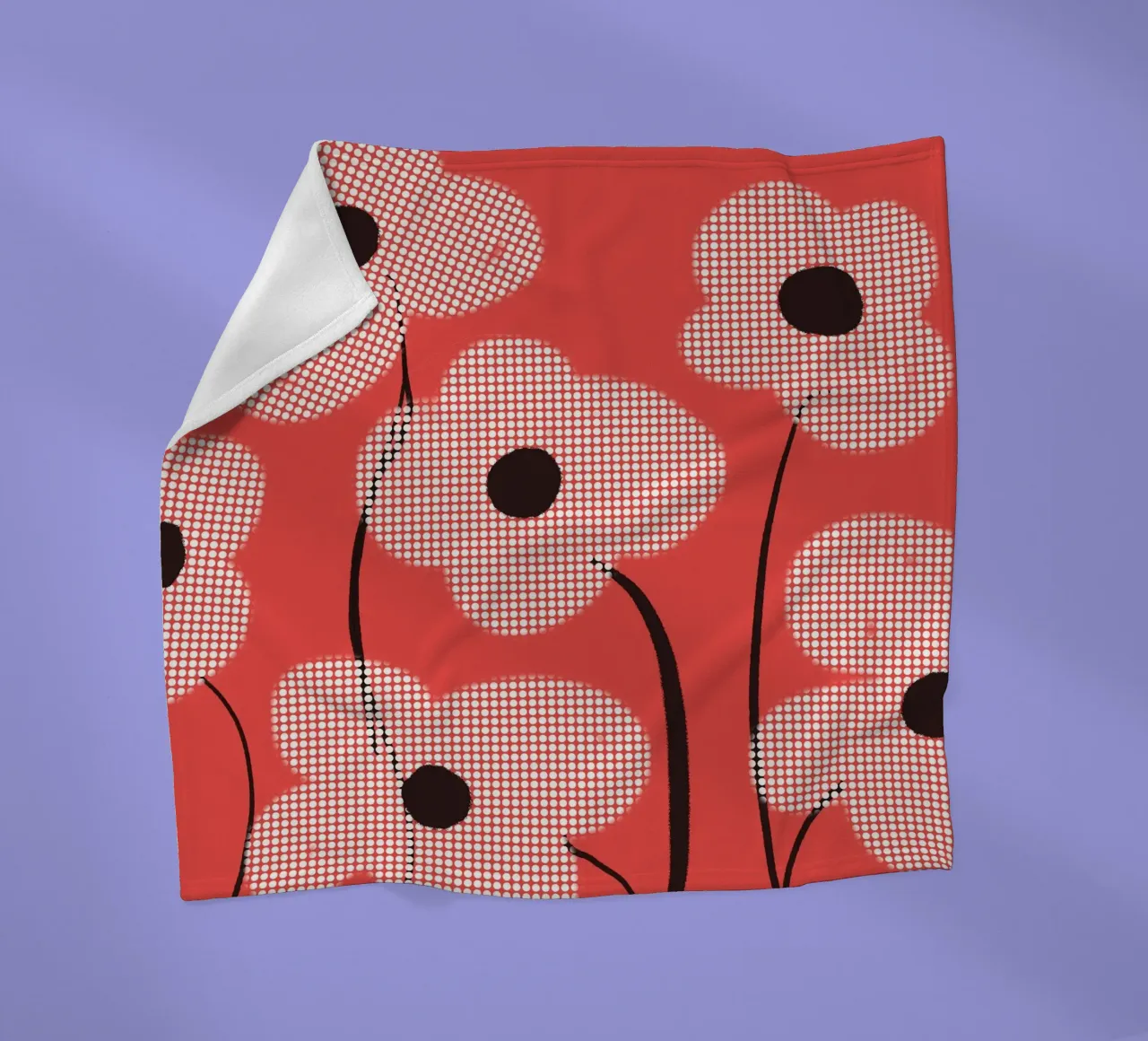 Audace in fiore coperta in pile da LeaDArt