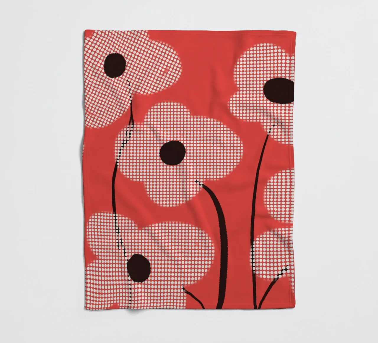 Audace in fiore coperta in pile da LeaDArt