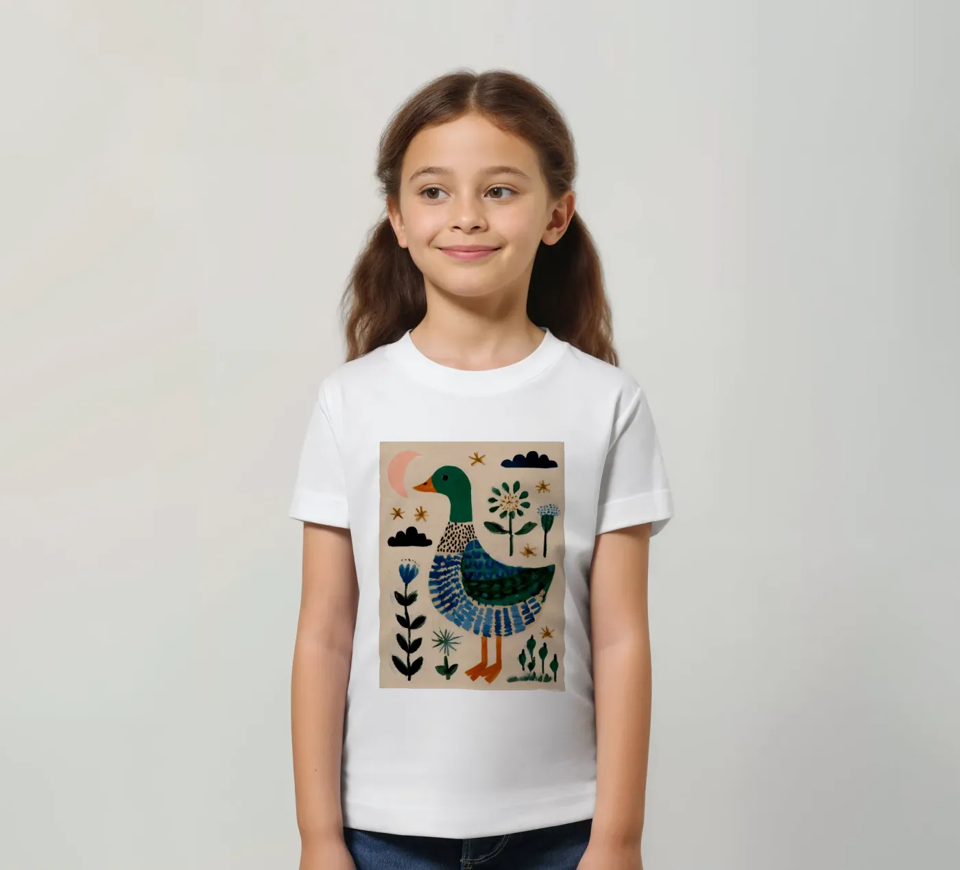 Schattige Eend kinder t-shirt van IamHomeStudio