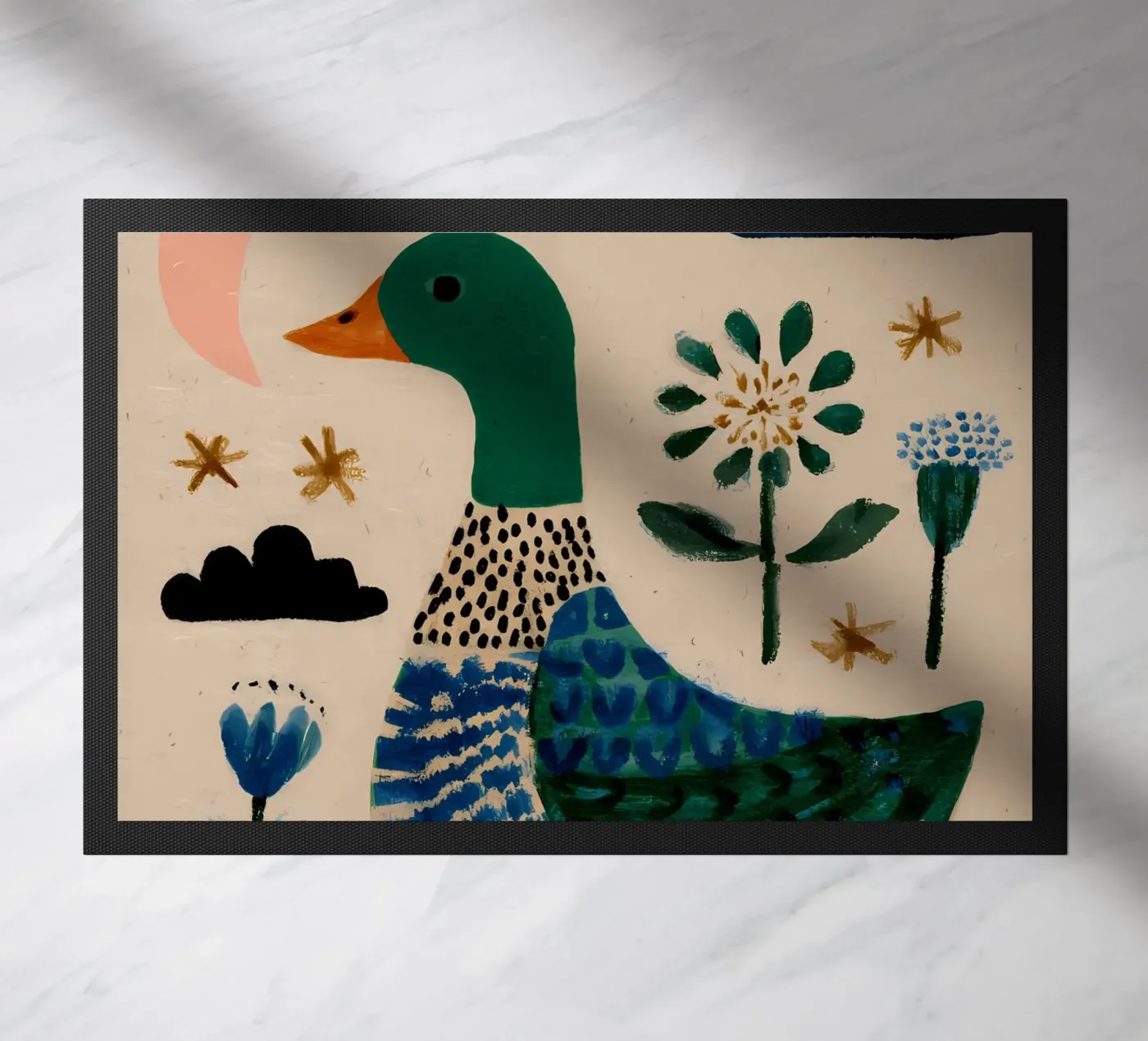 Cute Duck deurmat van IamHomeStudio
