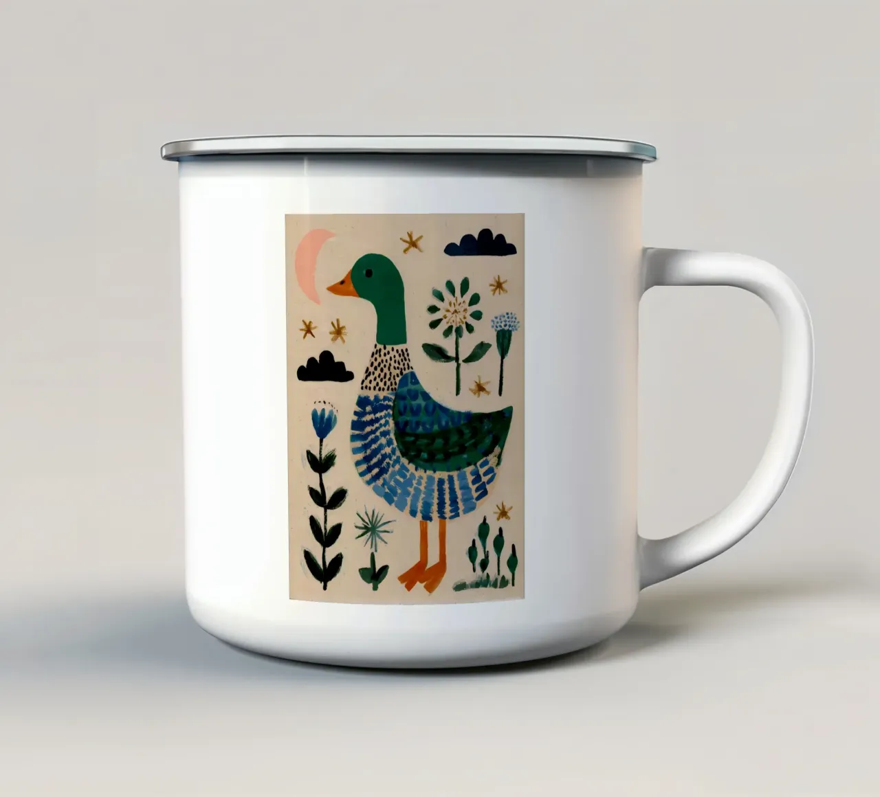 Anatra carina tazza in smalto da IamHomeStudio