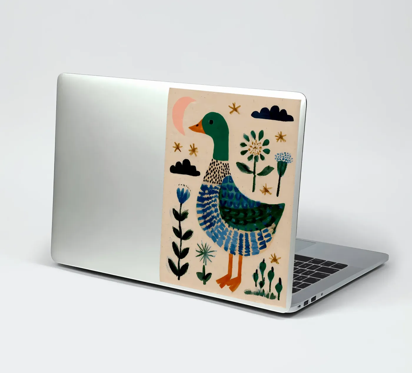 Schattige Eend sticker van IamHomeStudio