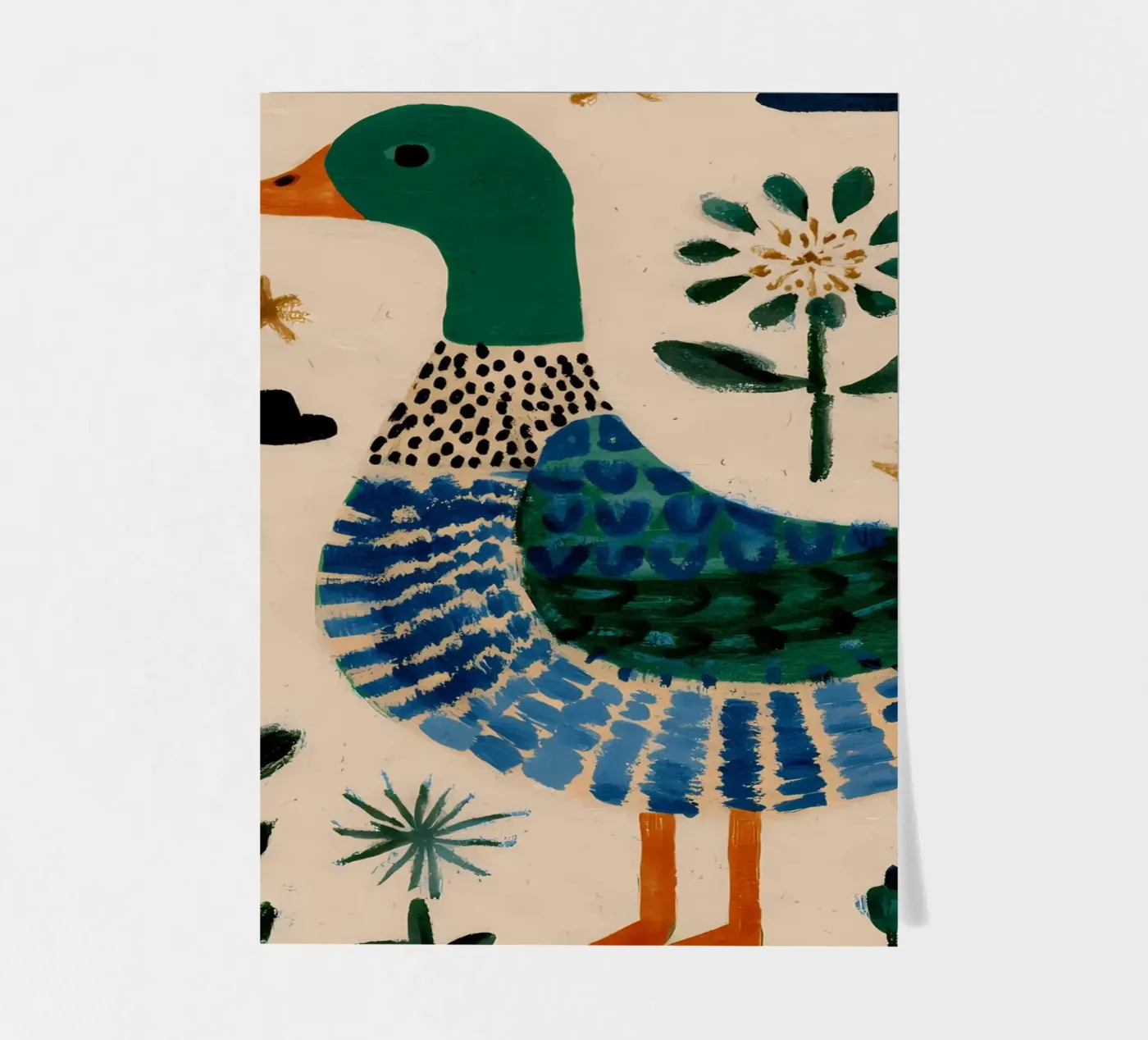 Schattige Eend stickervel van IamHomeStudio