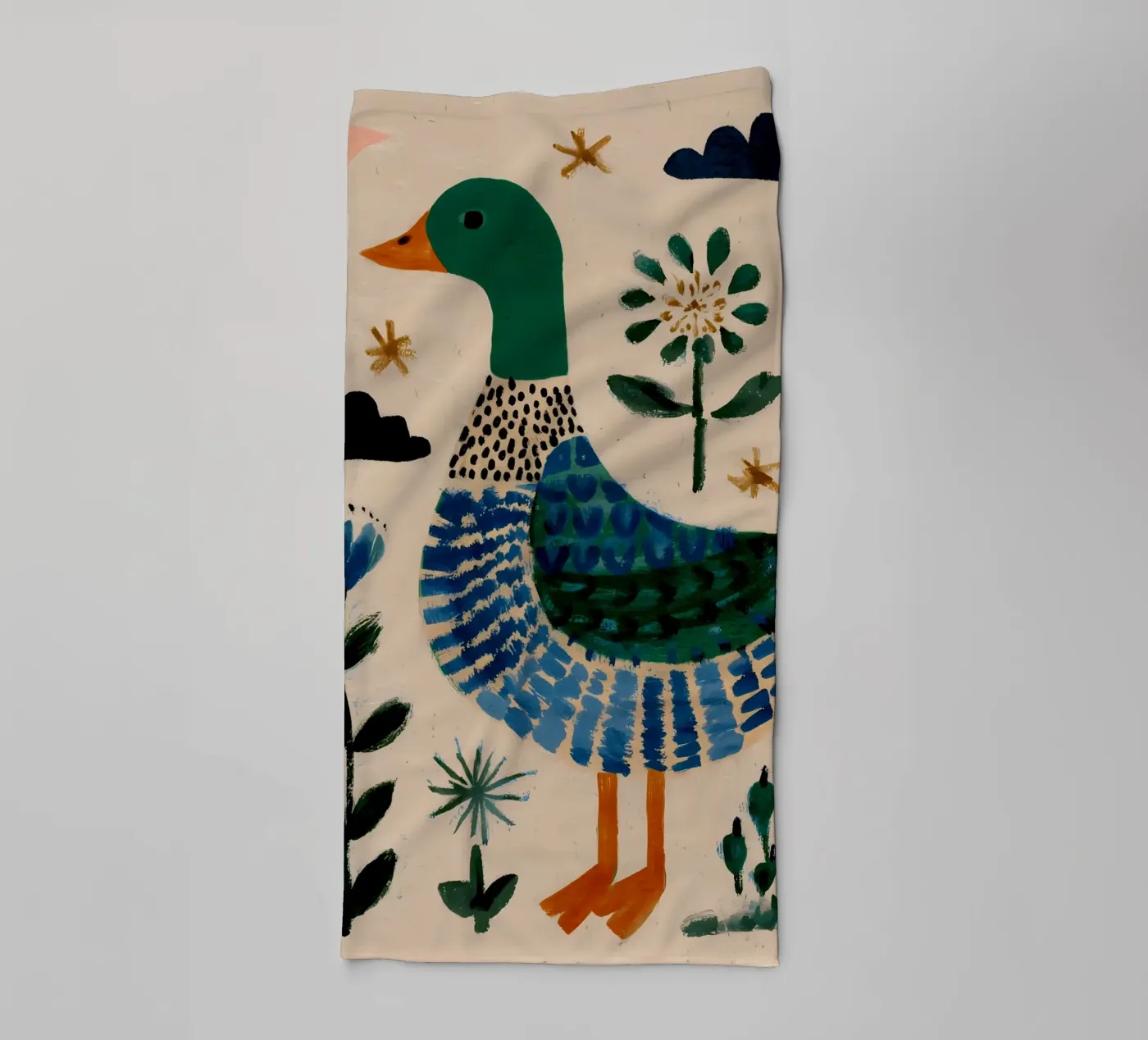 Schattige Eend badhanddoek van IamHomeStudio