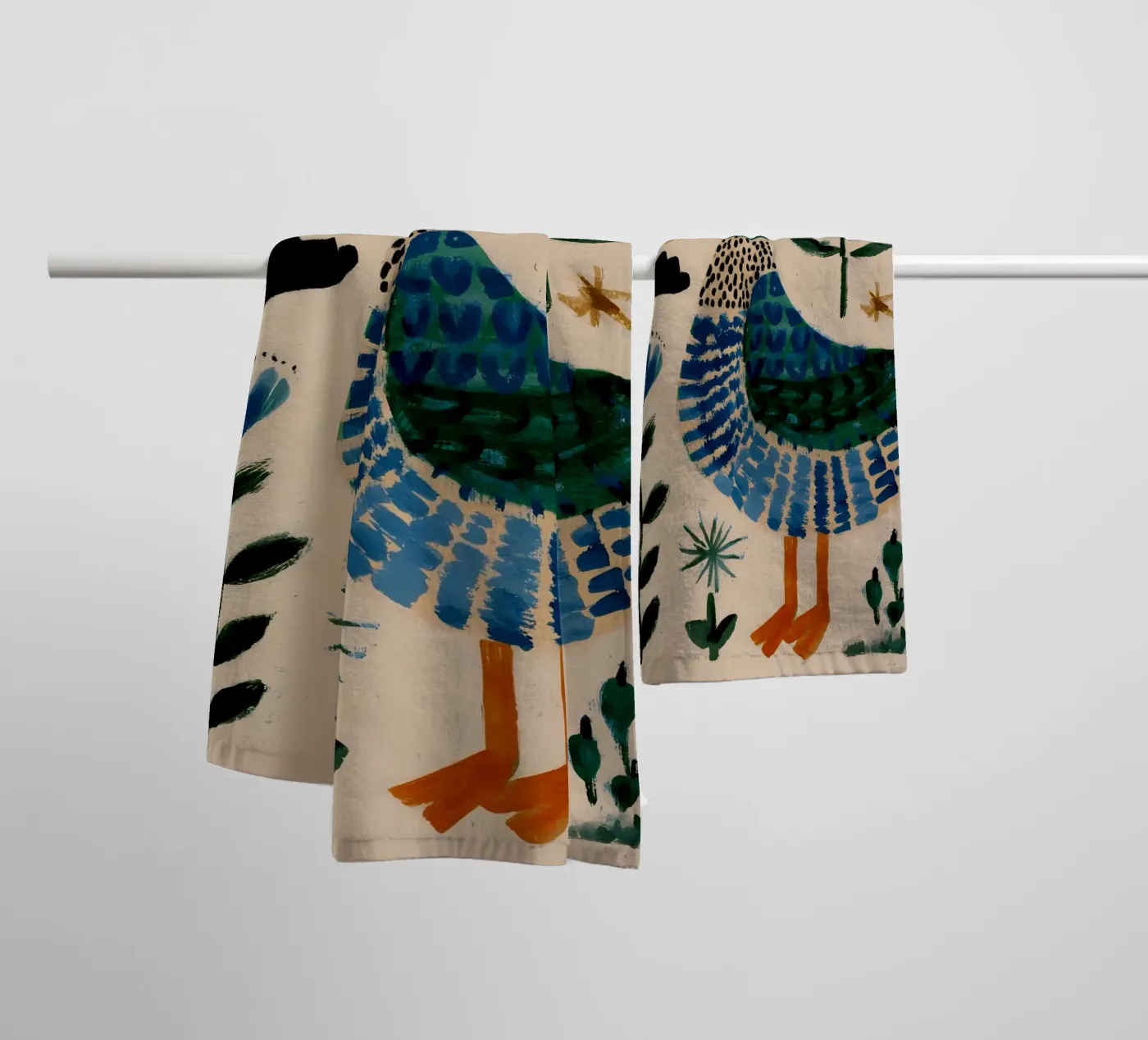 Schattige Eend badhanddoek van IamHomeStudio