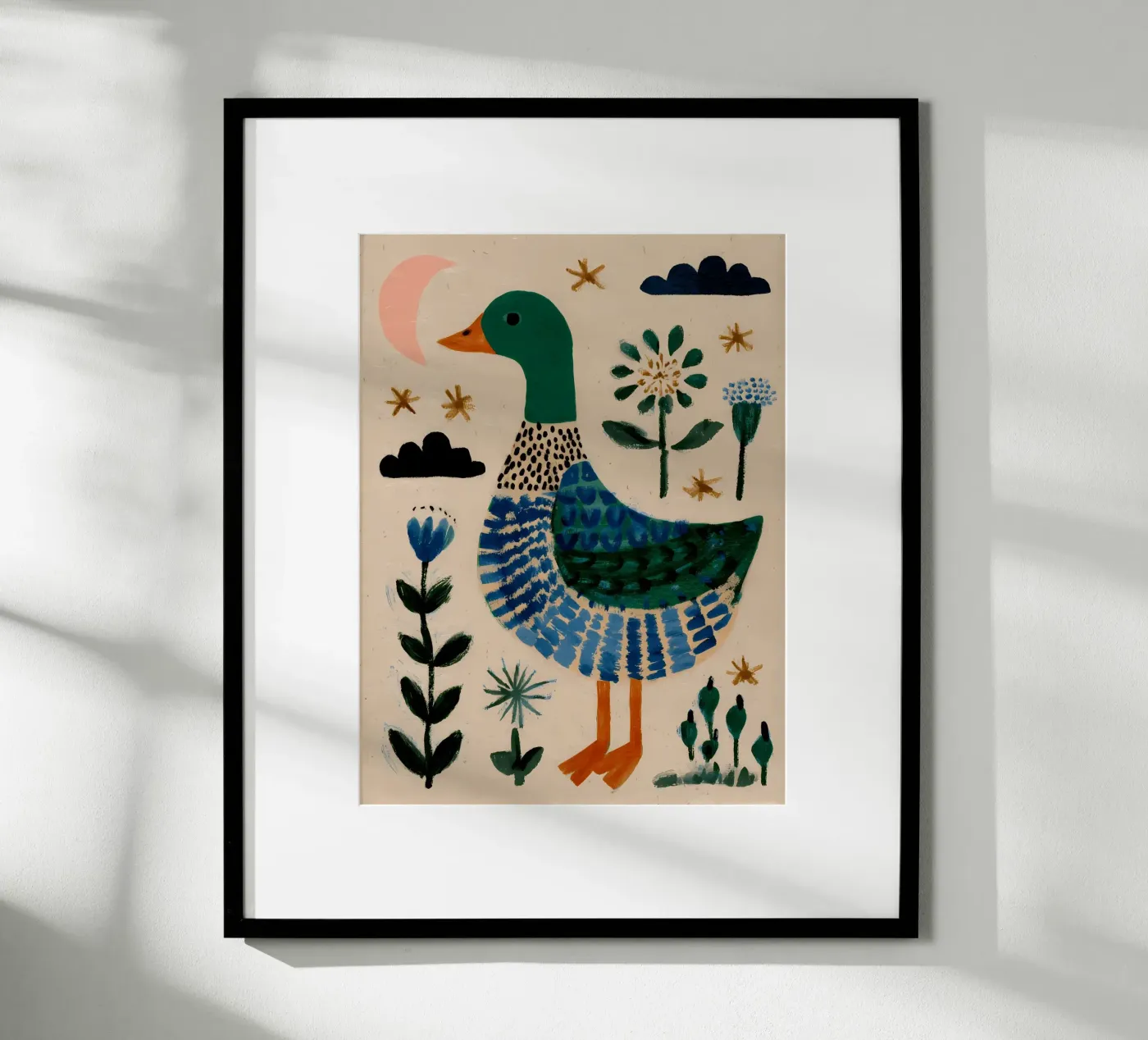 Schattige Eend poster van IamHomeStudio