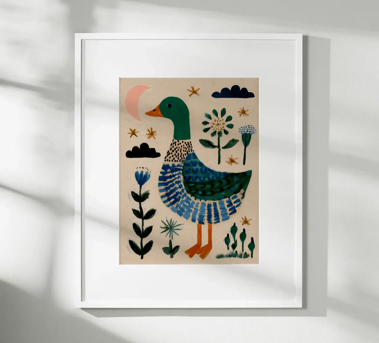 Schattige Eend poster van IamHomeStudio