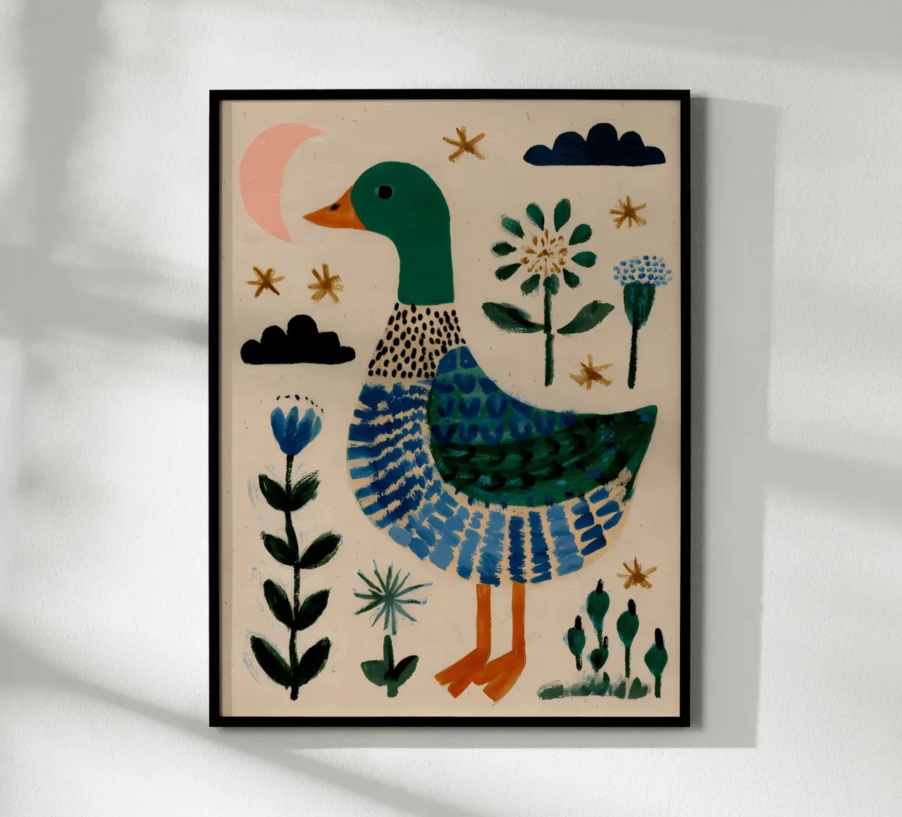 Schattige Eend poster van IamHomeStudio