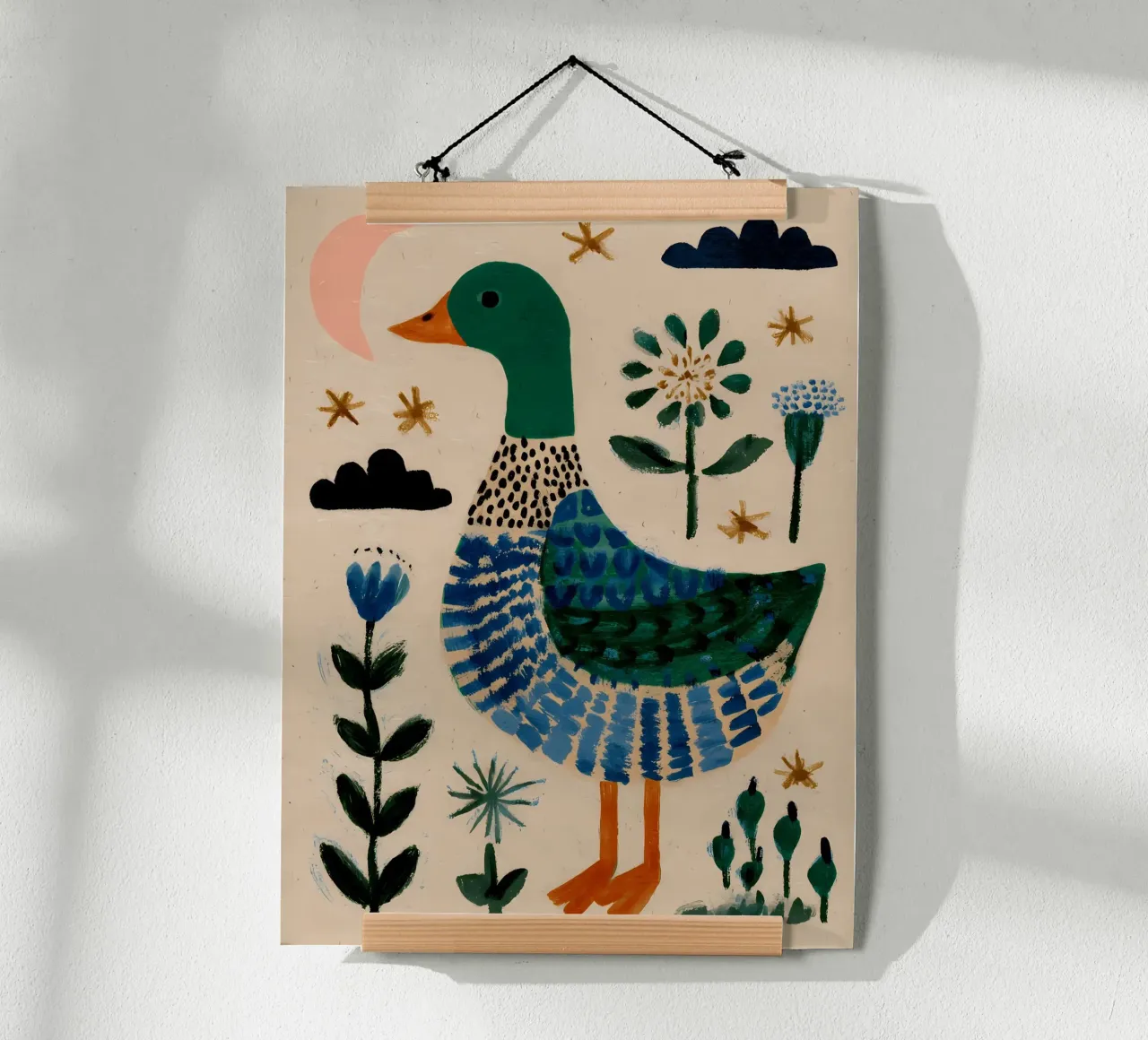 Schattige Eend poster van IamHomeStudio