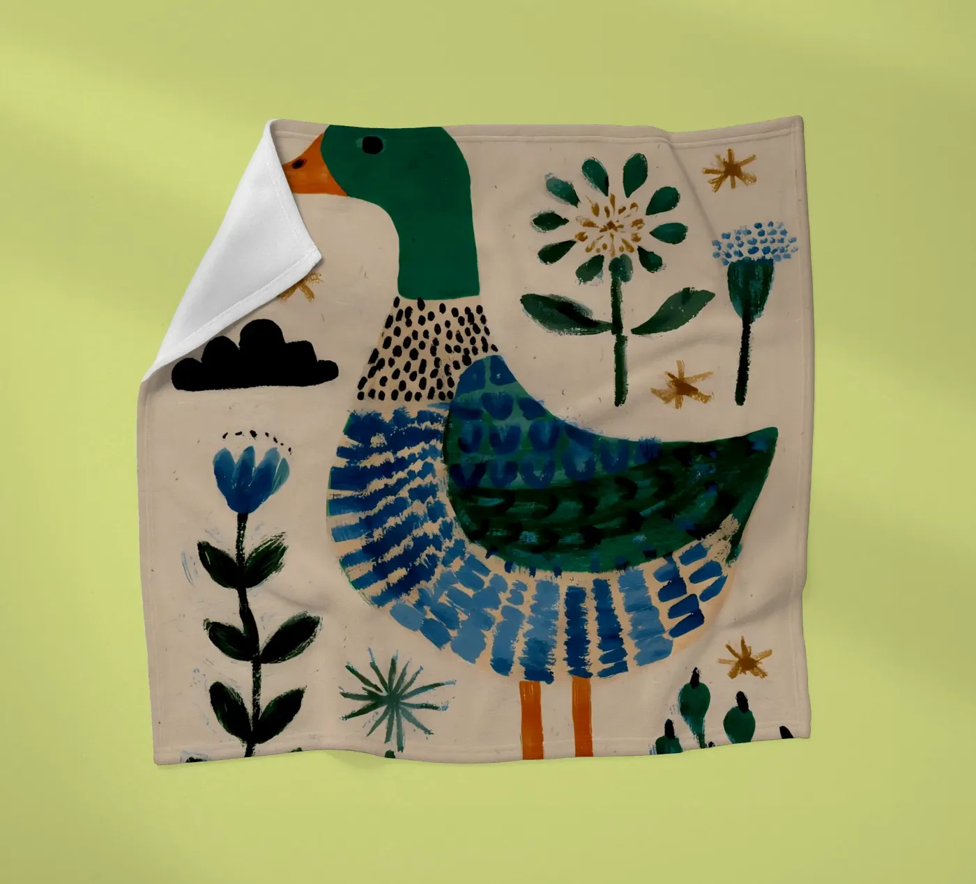 Cute Duck Fleecedecke von IamHomeStudio