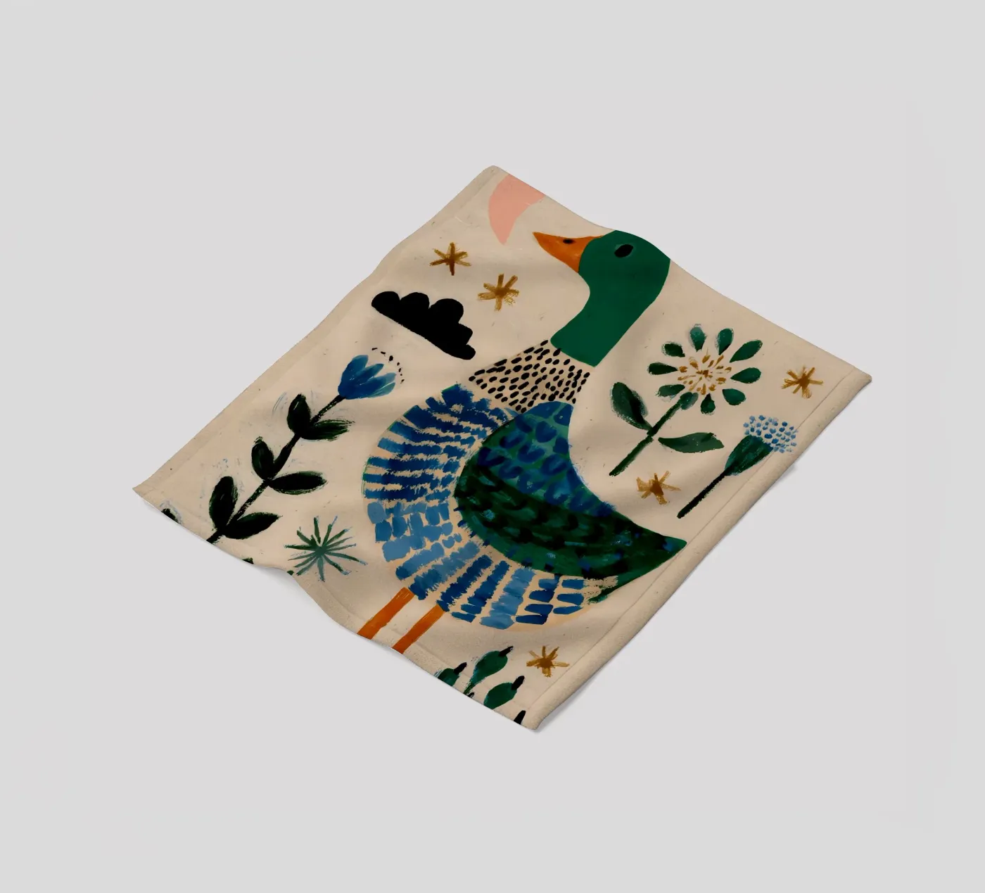 Cute Duck Fleecedecke von IamHomeStudio