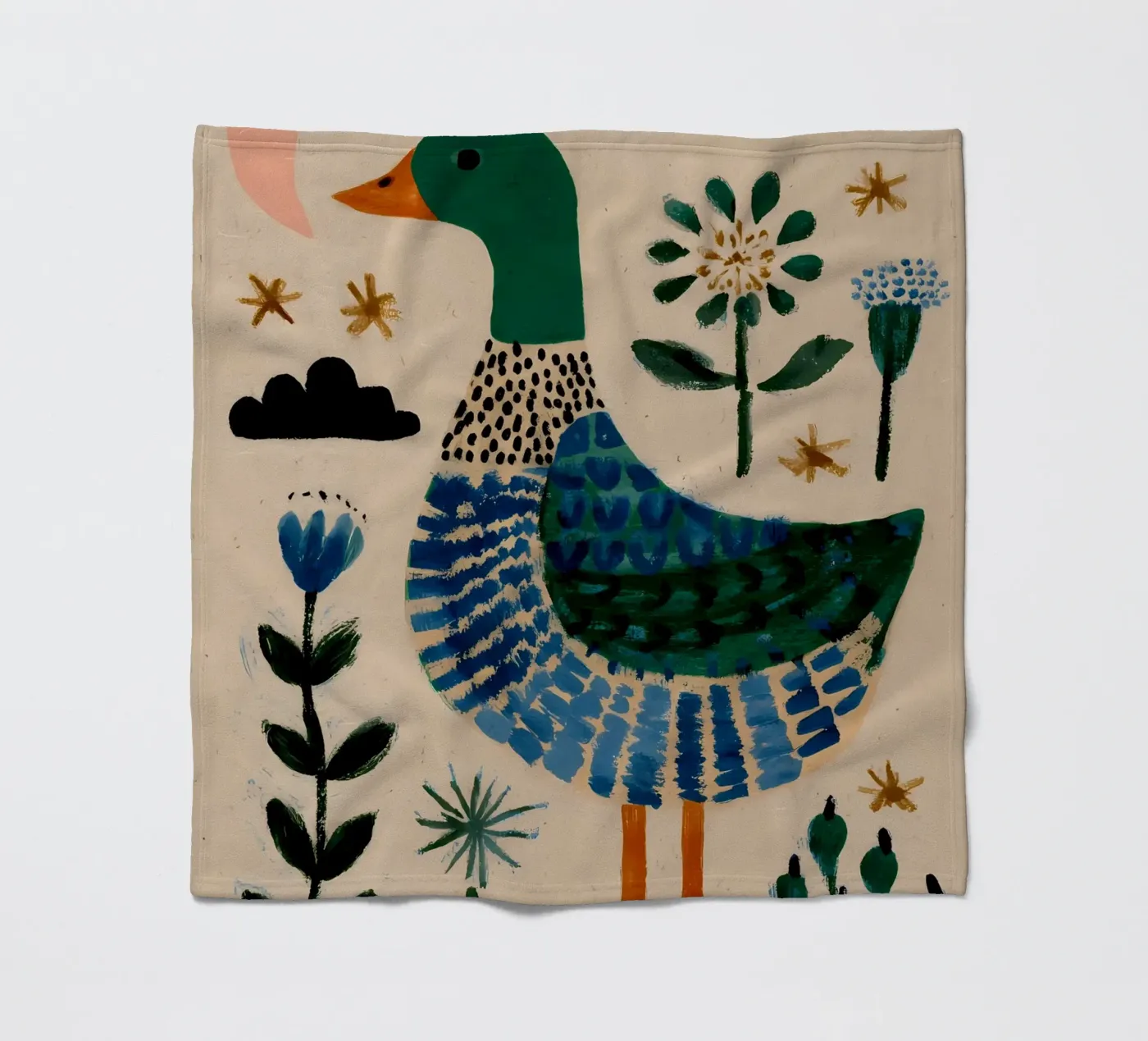 Cute Duck Fleecedecke von IamHomeStudio