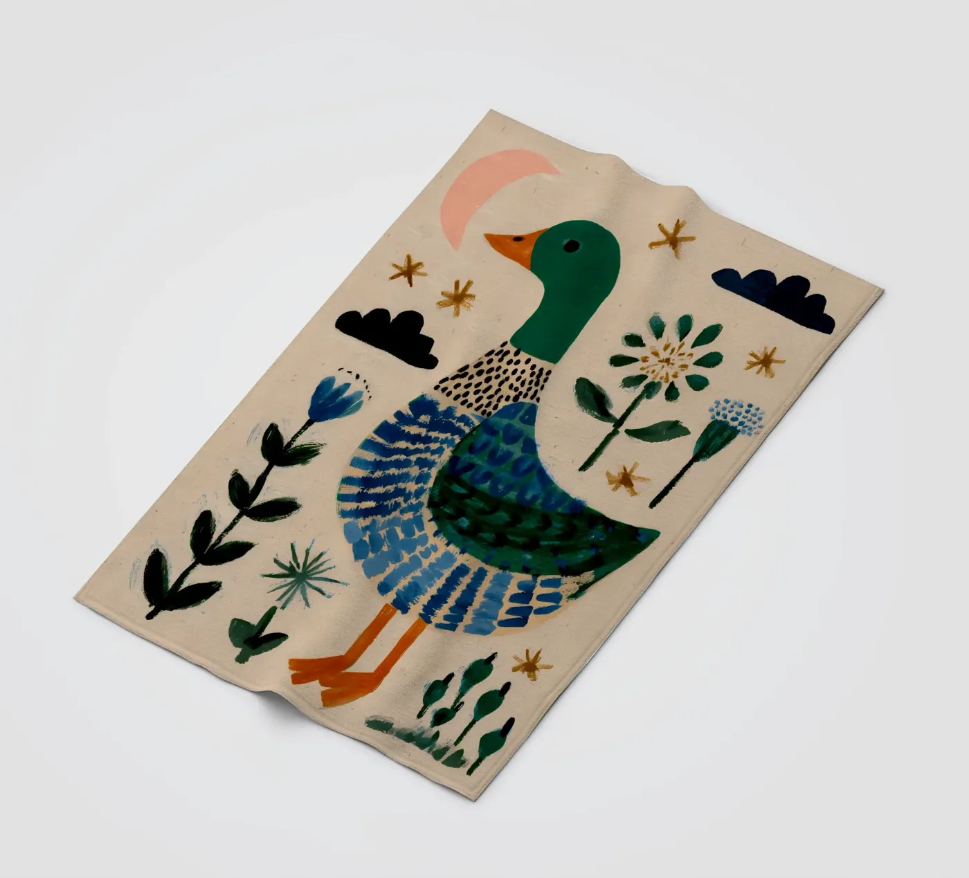 Cute Duck Fleecedecke von IamHomeStudio